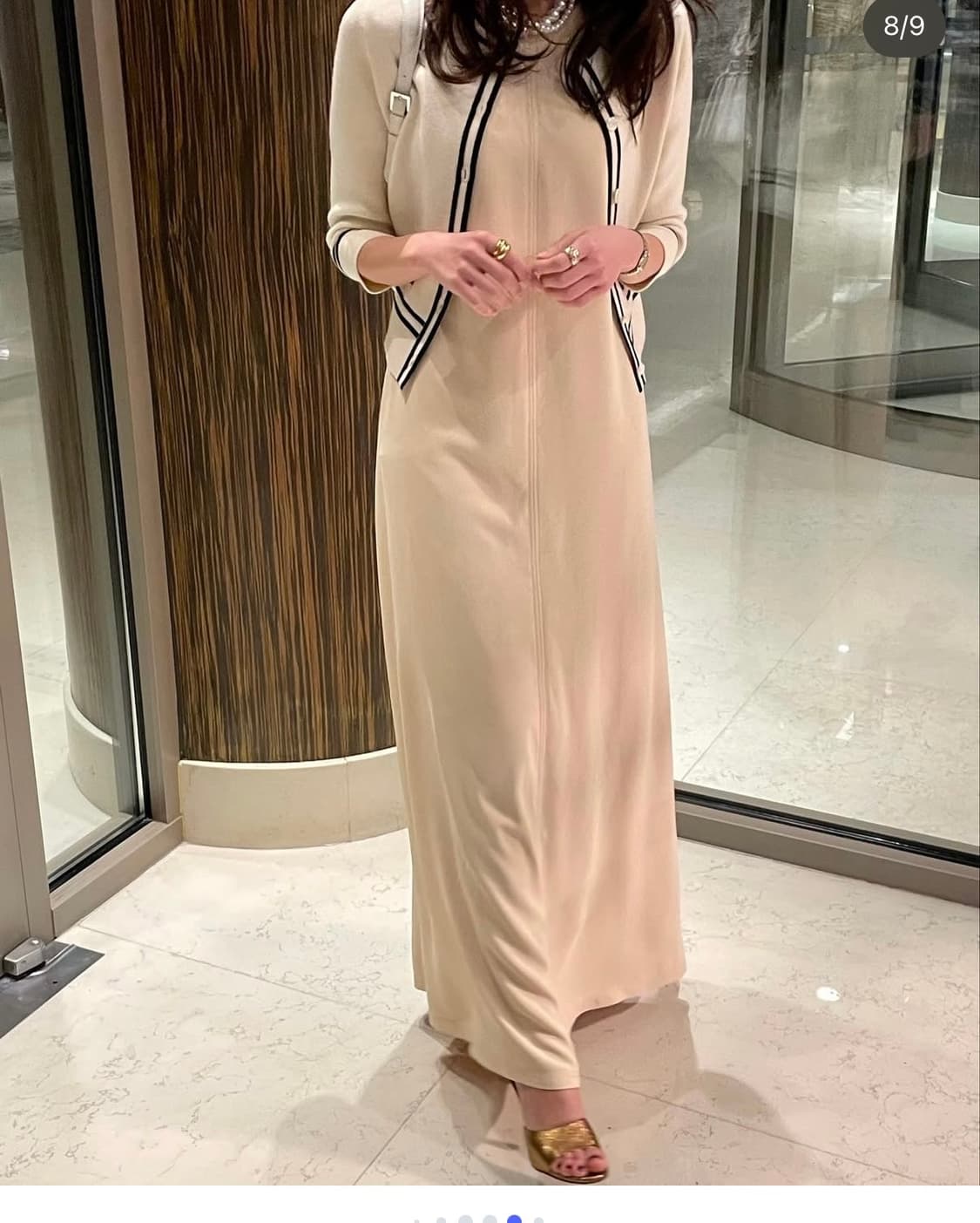 Days Mermaid Long Dress Beige 상품이미지5