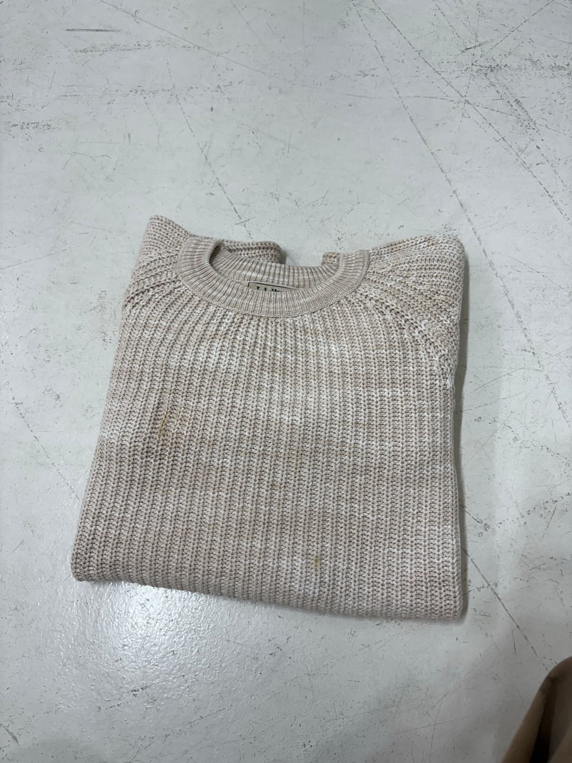 90’s  LL Bean Cotton Waffle fisherman Kn 상품이미지10