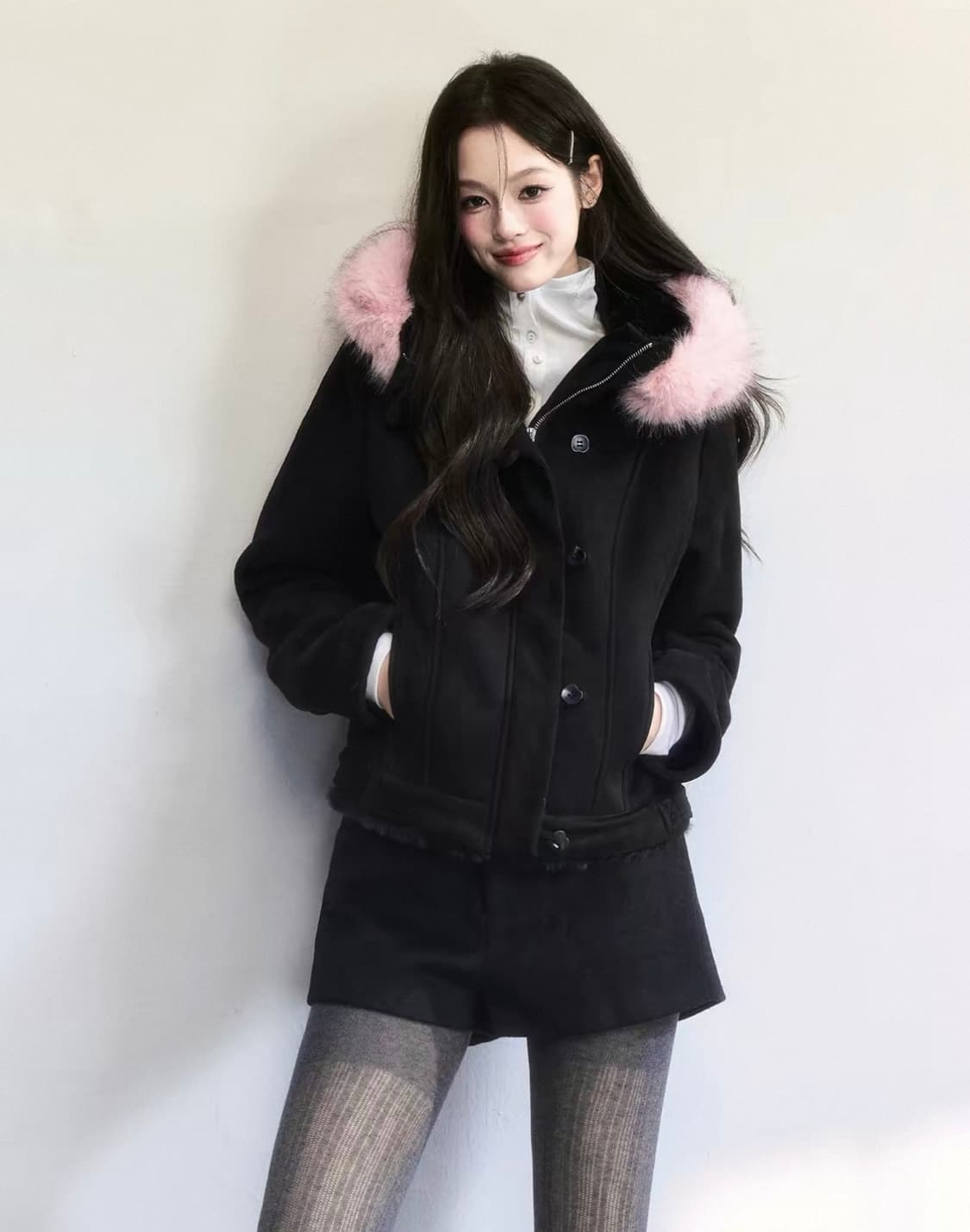 Fragile heart 프레질 하트 퍼 후디 자켓 집업 상품이미지2