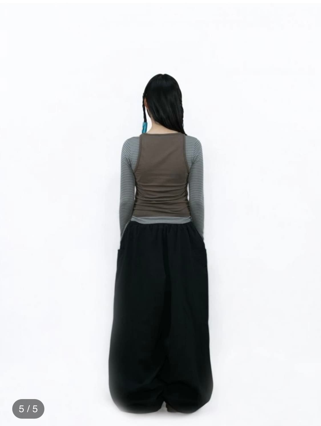 어스지구) Unisex Hanbok Pants BK F 상품이미지3