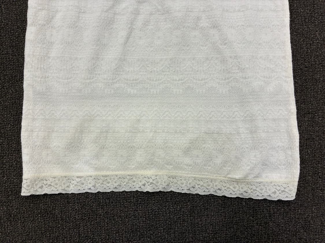 M)Chalra For Lds 빈티지 여성 레이스 디테일 화이트 나시 상품이미지3