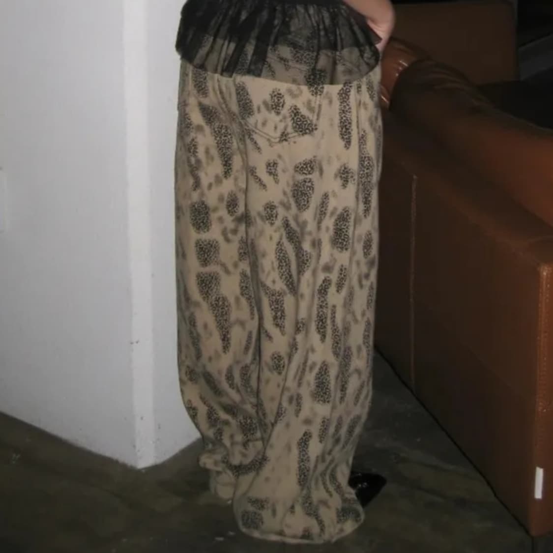 [새상품] 히피 레오파드 호피 와이드 팬츠 상품이미지1