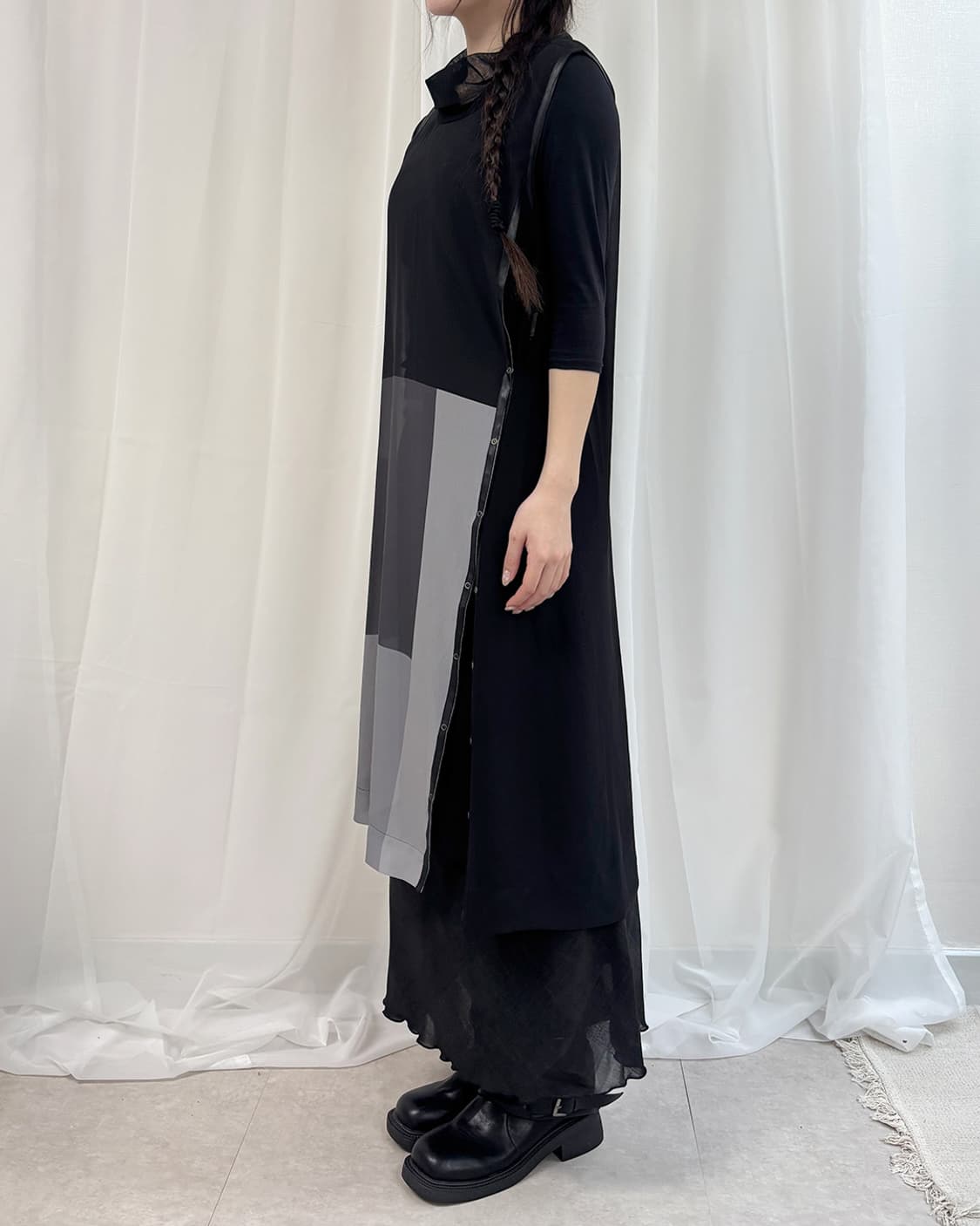 DEMOO PARKCHOONMOO 비대칭 레이어드 베스트 상품이미지9