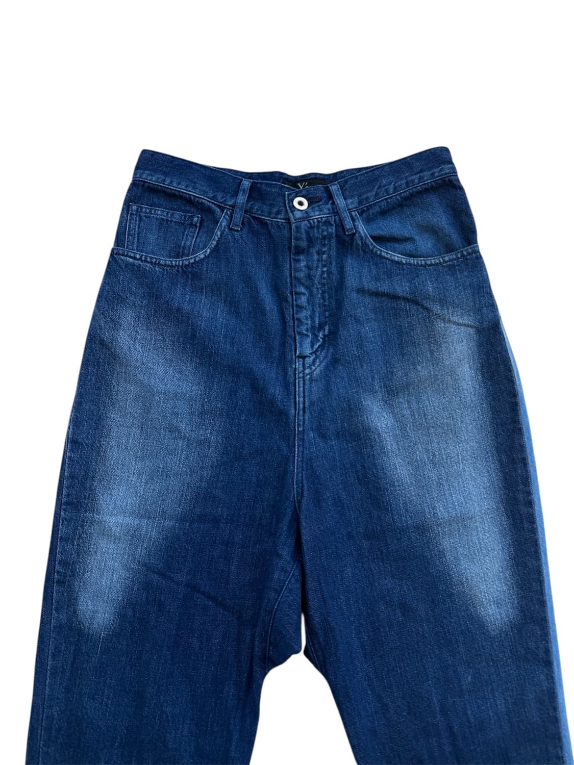 Y's 요지야마모토 스포티드 바이컬러 데님 팬츠 상품이미지3