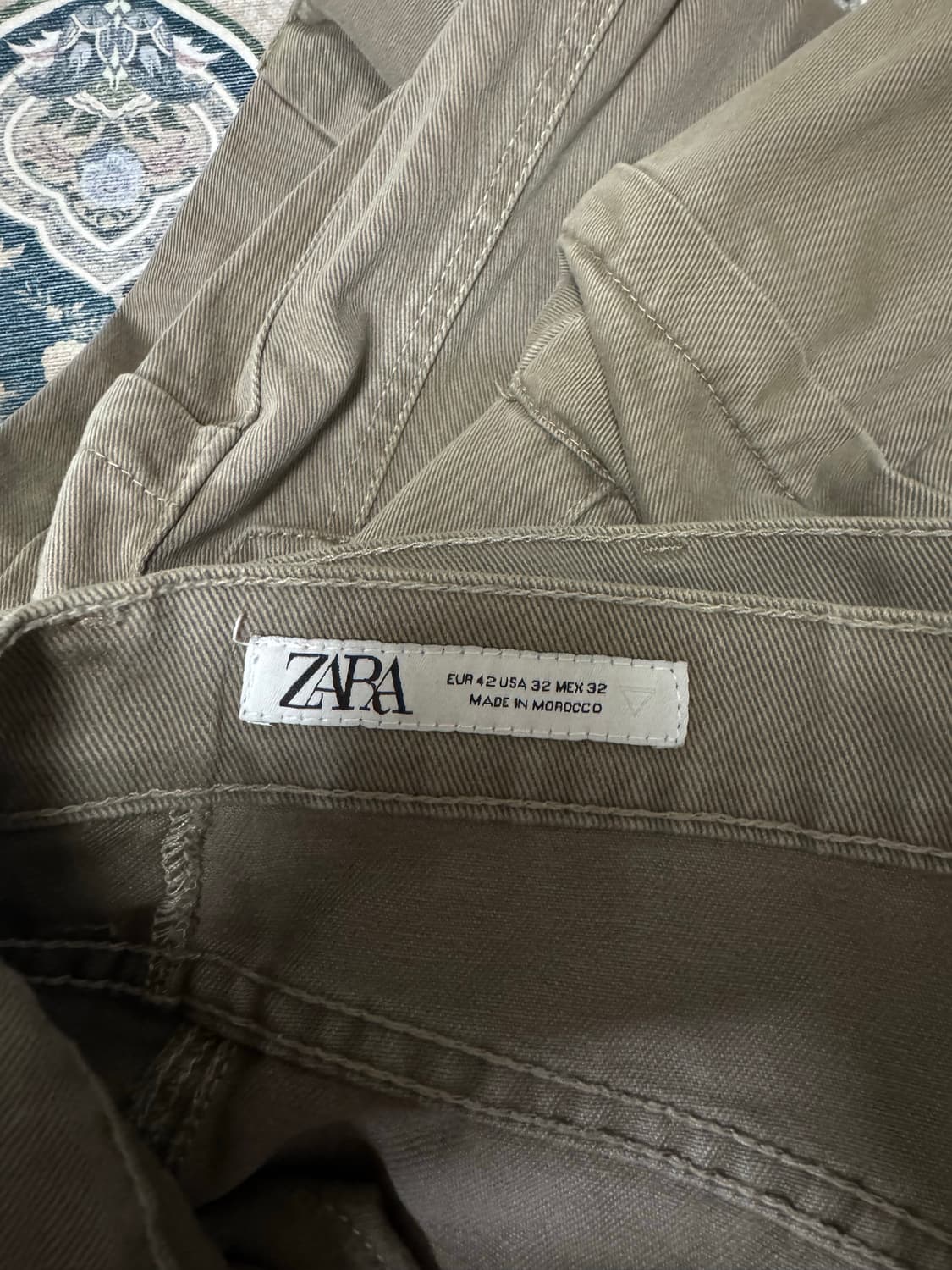 자라 유틸리티 포켓 팬츠 브라운 KR32 EU42 상품이미지6