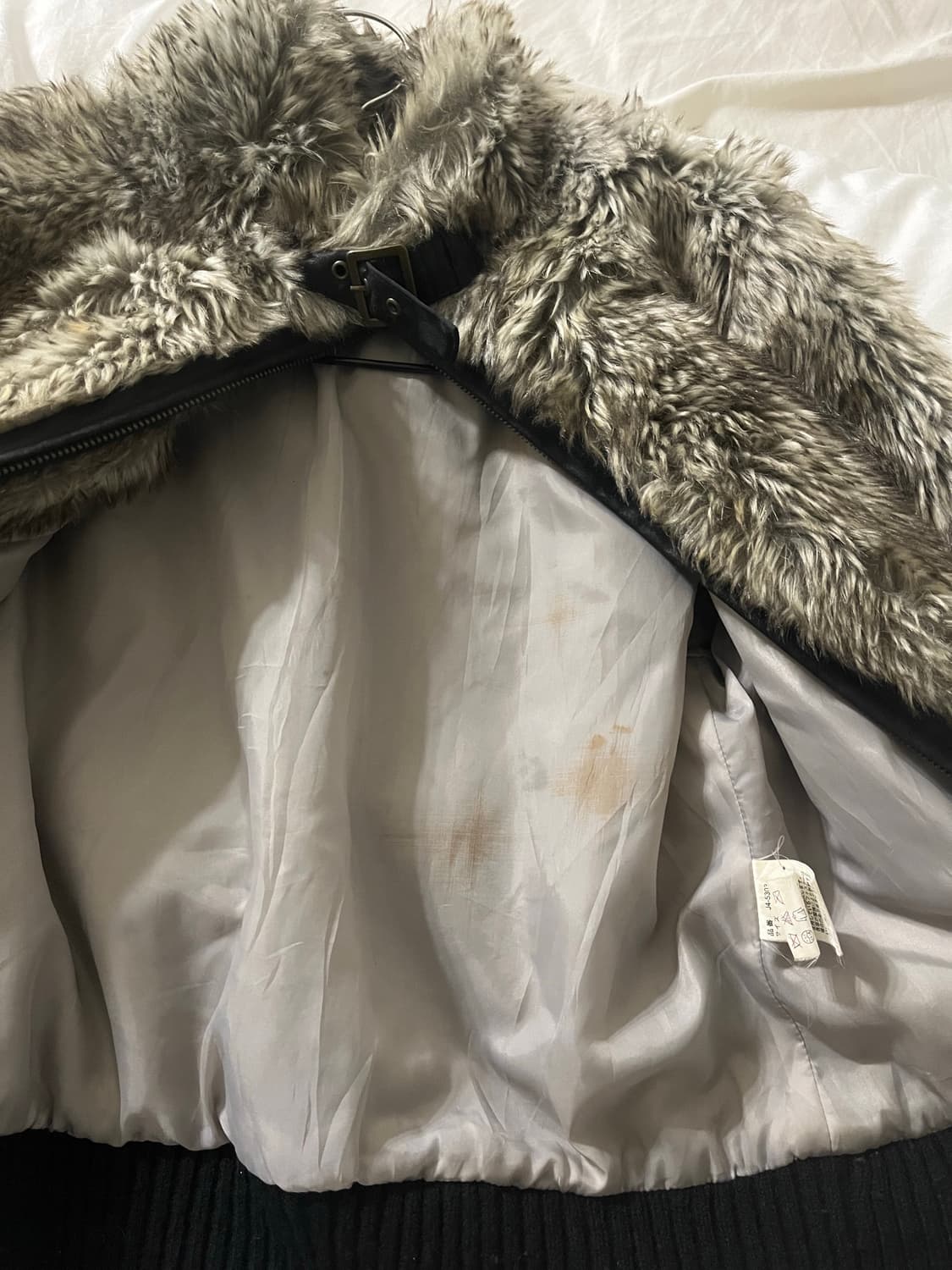 Grey fur jk 하이넥 퍼자켓 상품이미지3