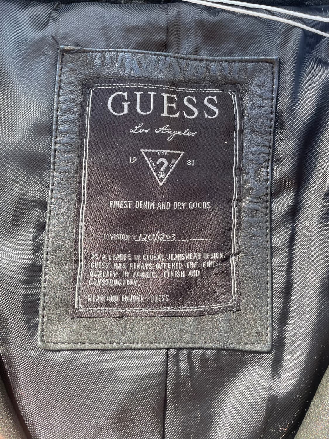 게스 y2k 블랙 라이더 레더자켓 상품이미지8