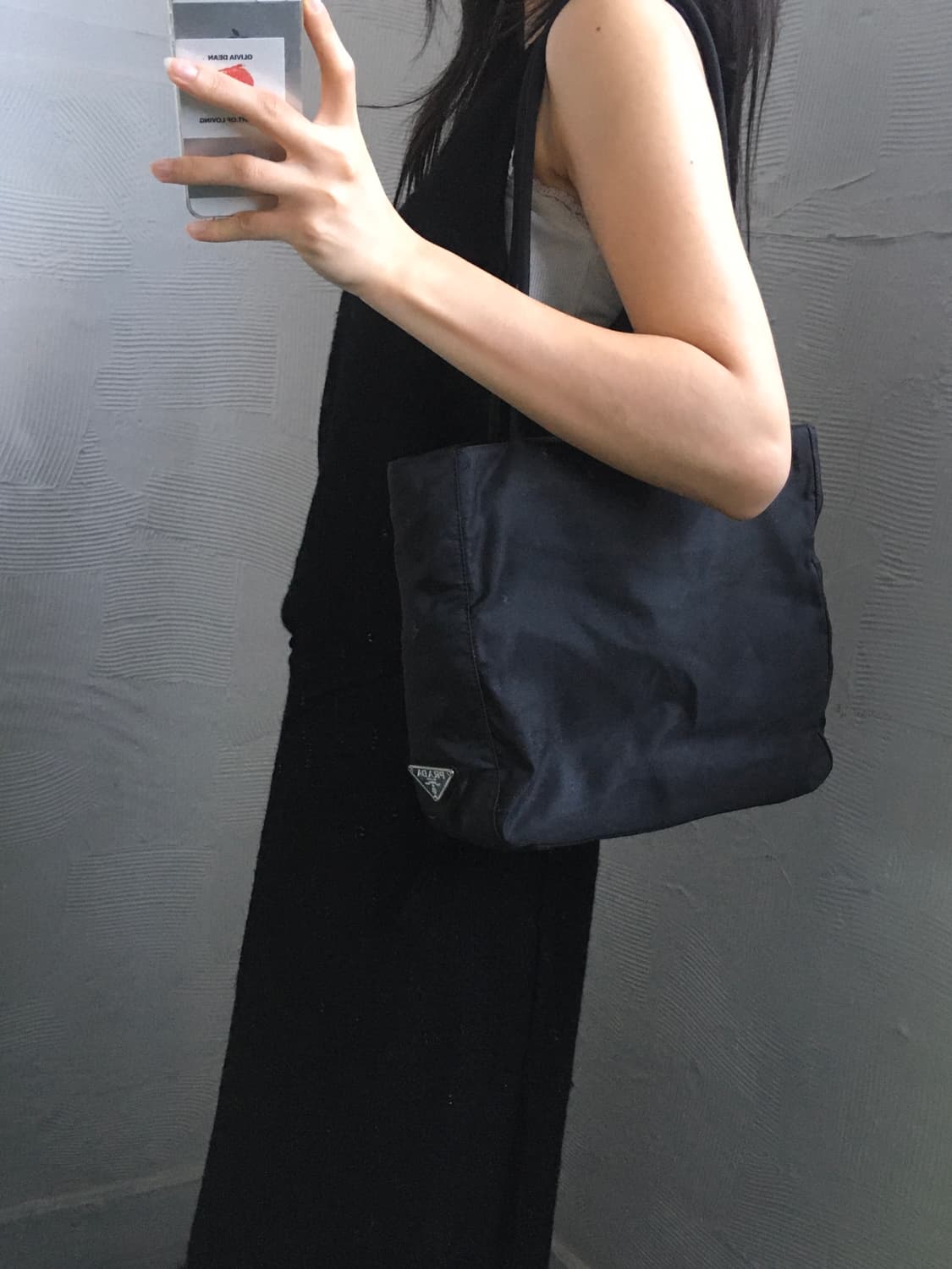 Prada 프라다 블랙 나일론 미니 토트백 상품이미지1