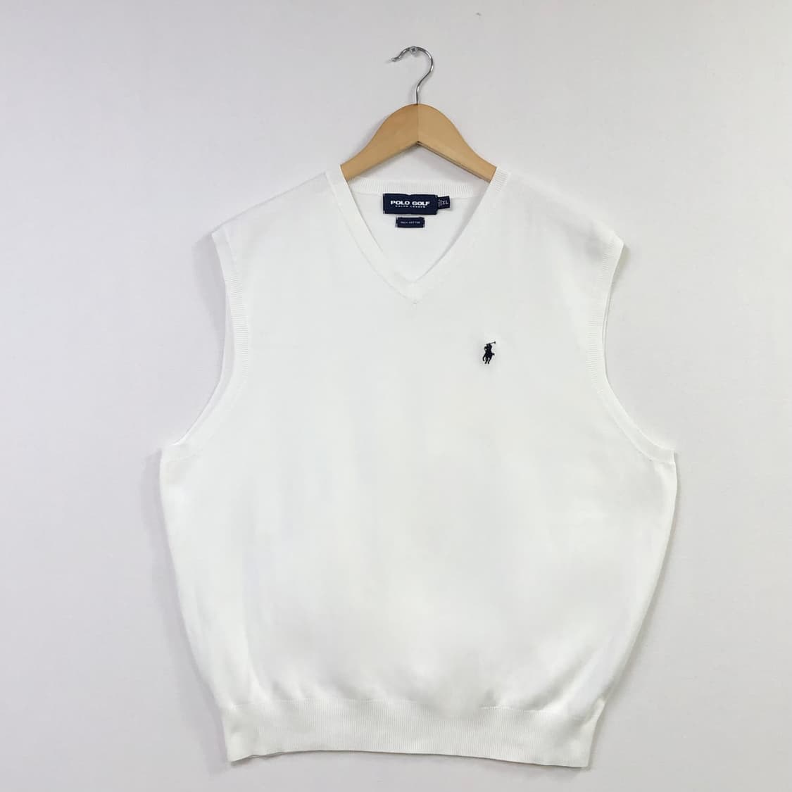 XL 폴로 화이트 베스트 상품이미지2
