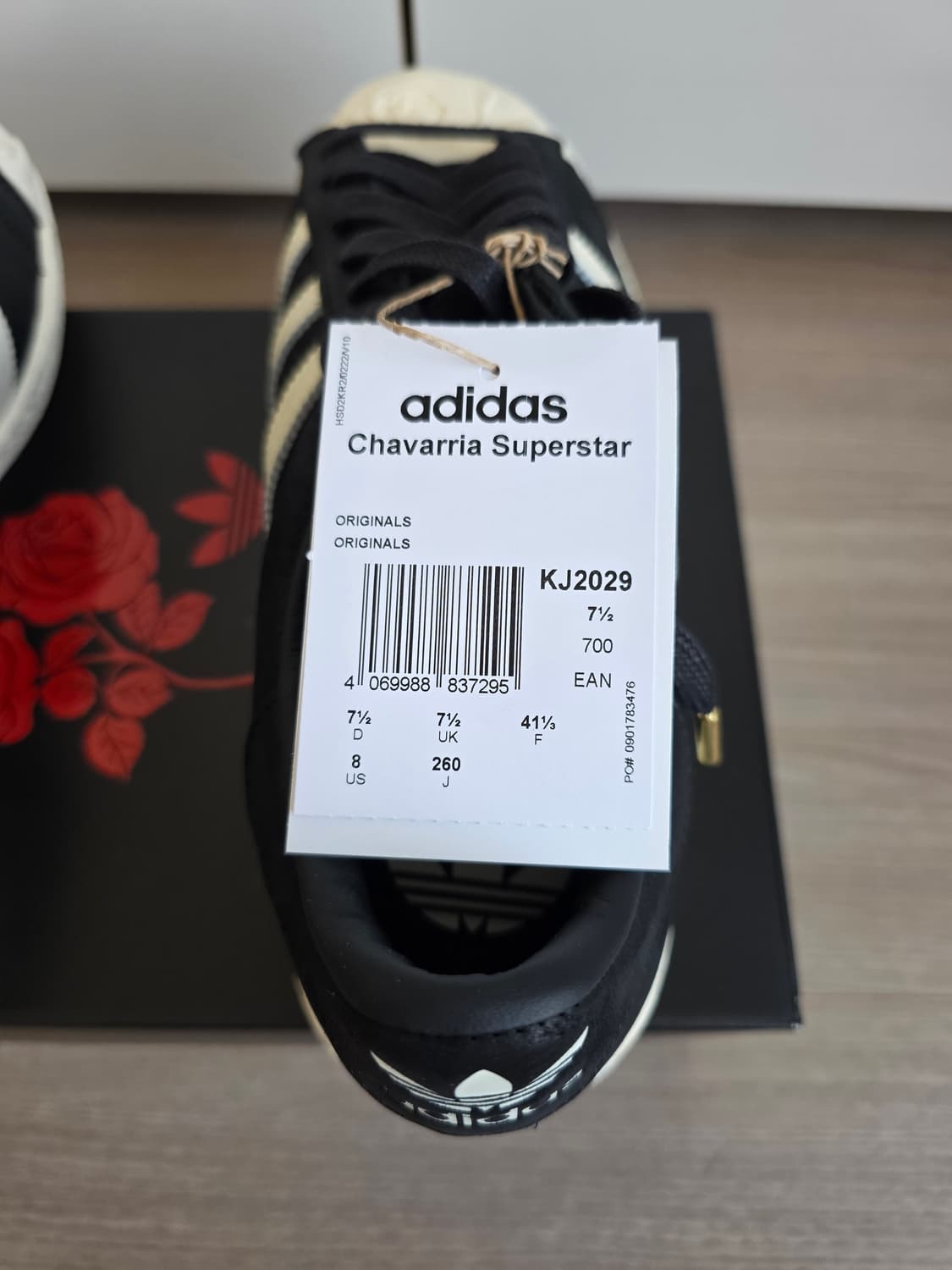 [260] 아디다스 x 윌리 차바리아 슈퍼스타 코어 블랙 크림 화이트 상품이미지4