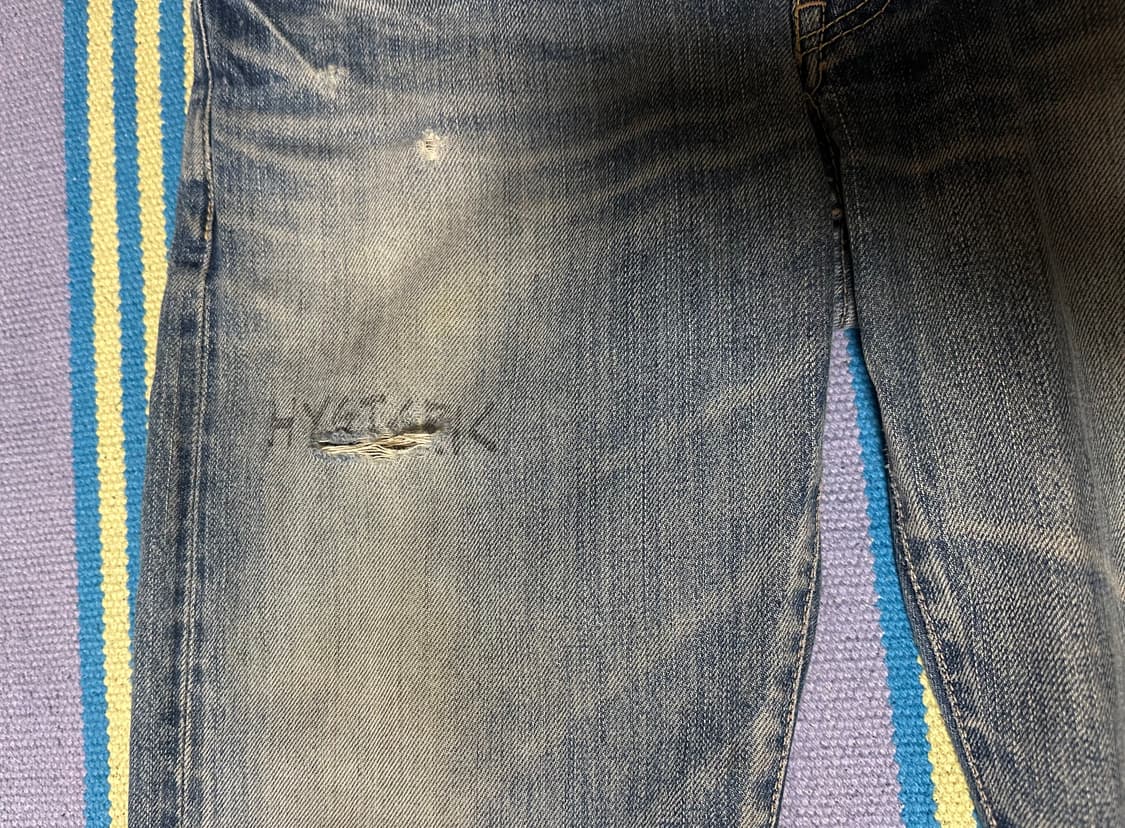 hystericglamour studded distressed denim 상품이미지3