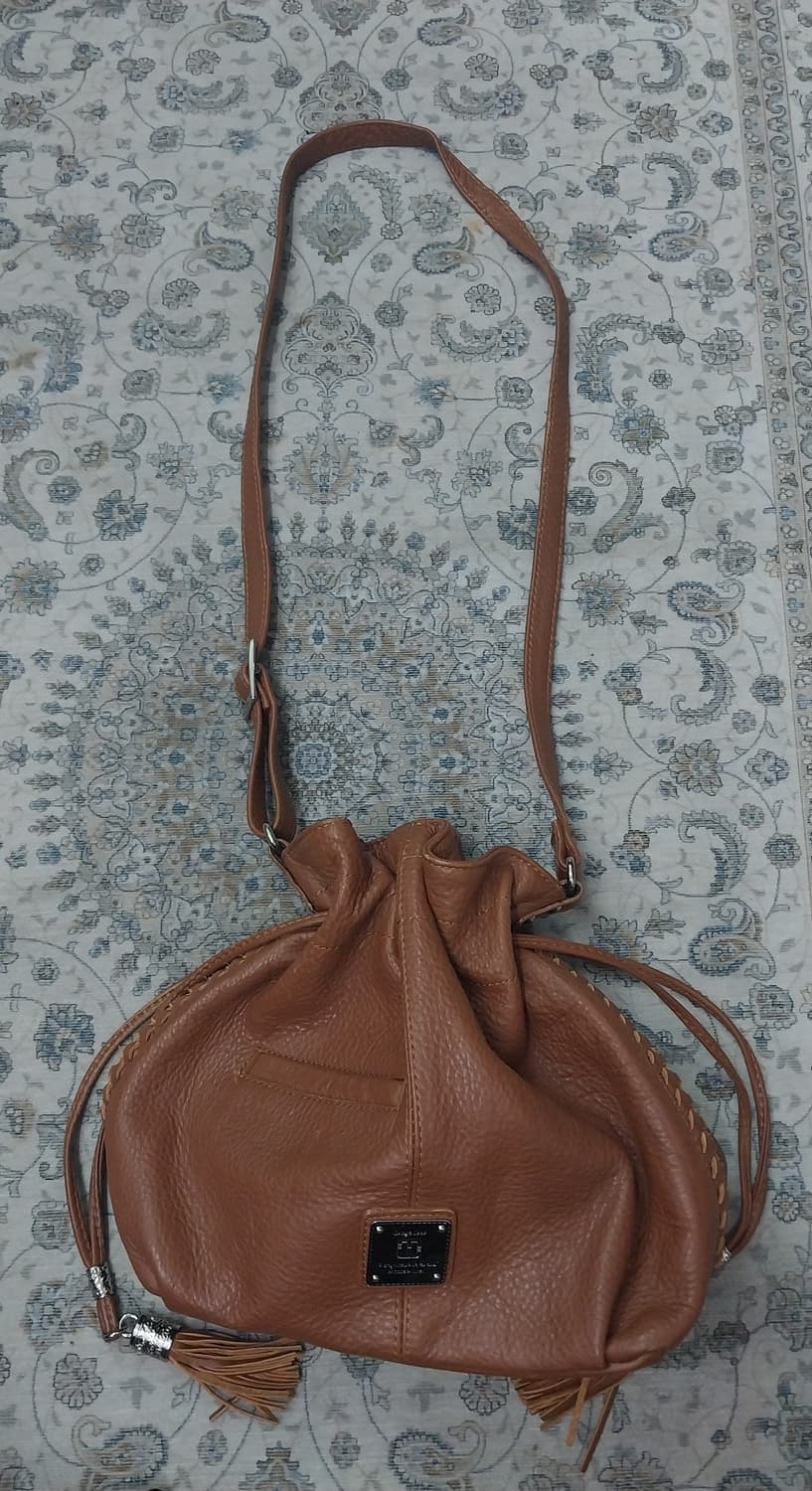 니콜밀러 브라운 래더 복조리백 (토트백 / 숄더백 가능) 상품이미지4