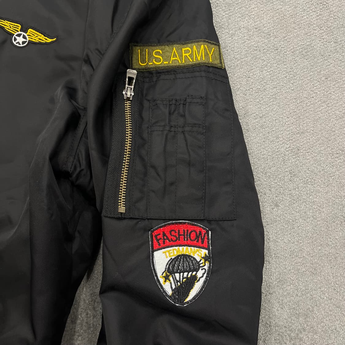 XL ASST 빈티지 US아미 패치 항공점퍼 상품이미지4