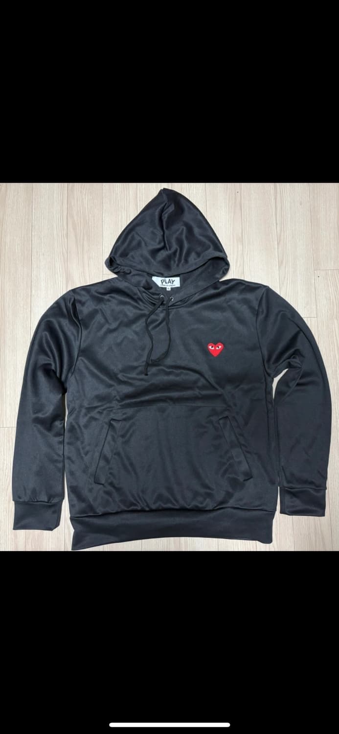 꼼데가르송 PLAY 블랙 후드티 XL 실측X 상품이미지1