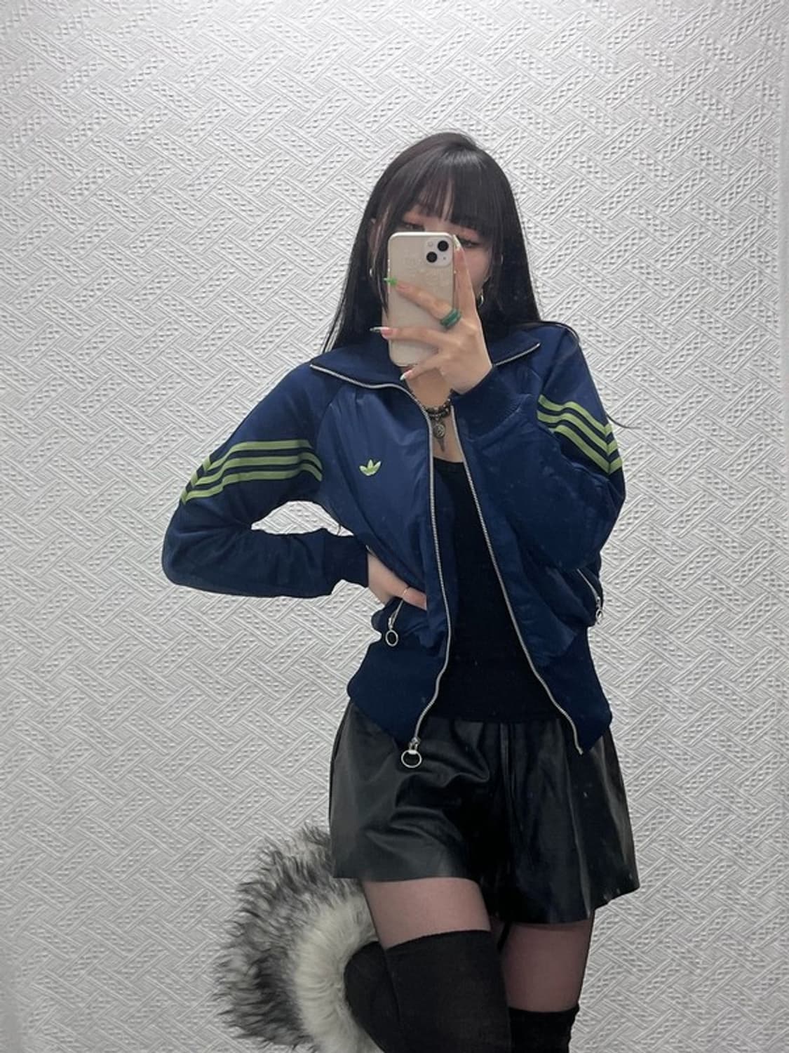 아디다스 올드스쿨 레트로 배색 원터더블 져지 자켓 95 C09260 상품이미지1