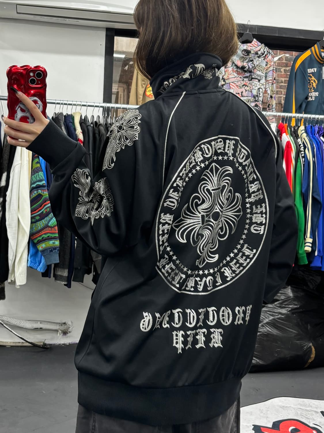 VTG Defective Struct 블랙 크로스 져지 상품이미지5