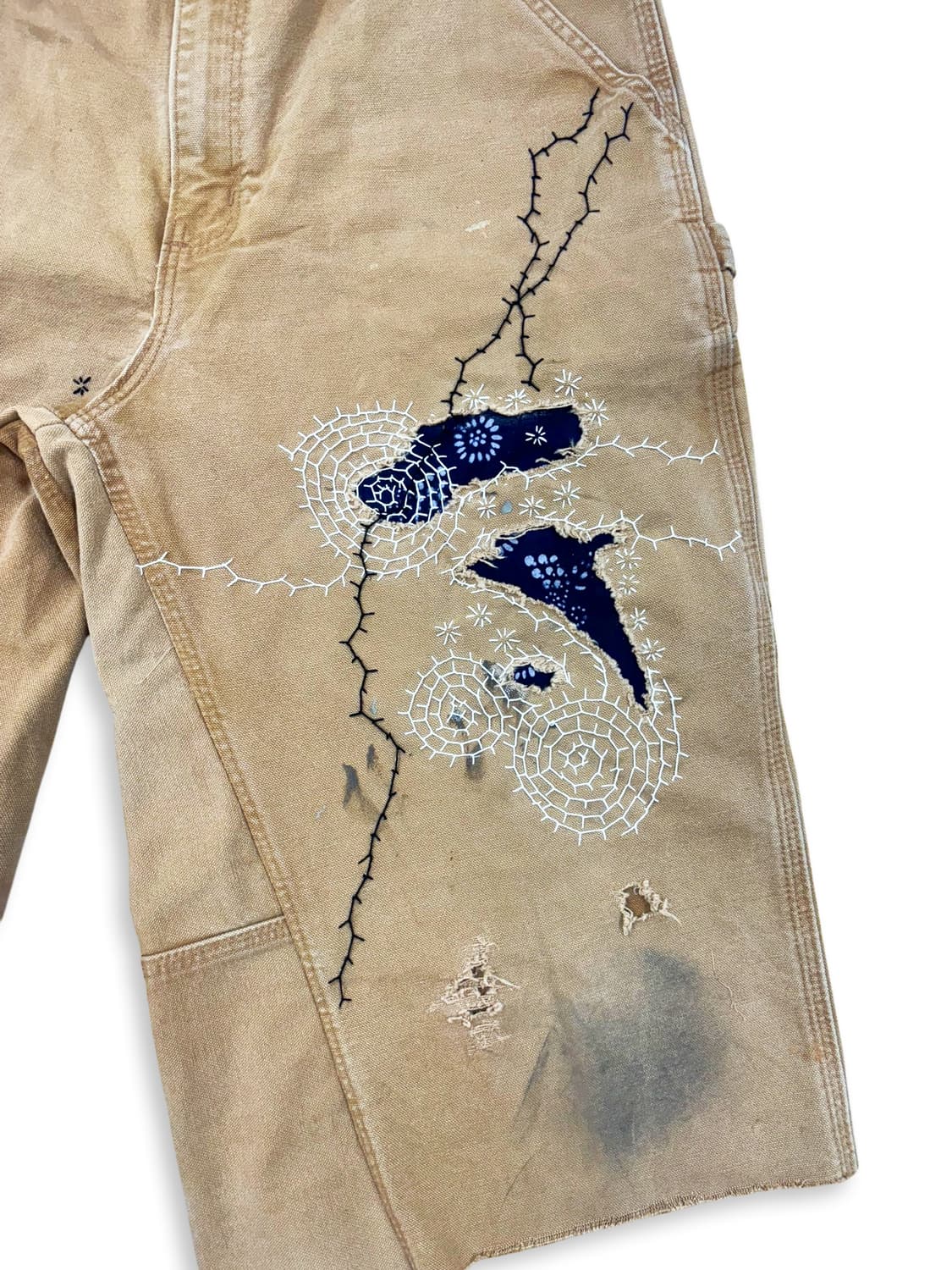 Carhartt Boro Sashiko Distressed Shorts 상품이미지4