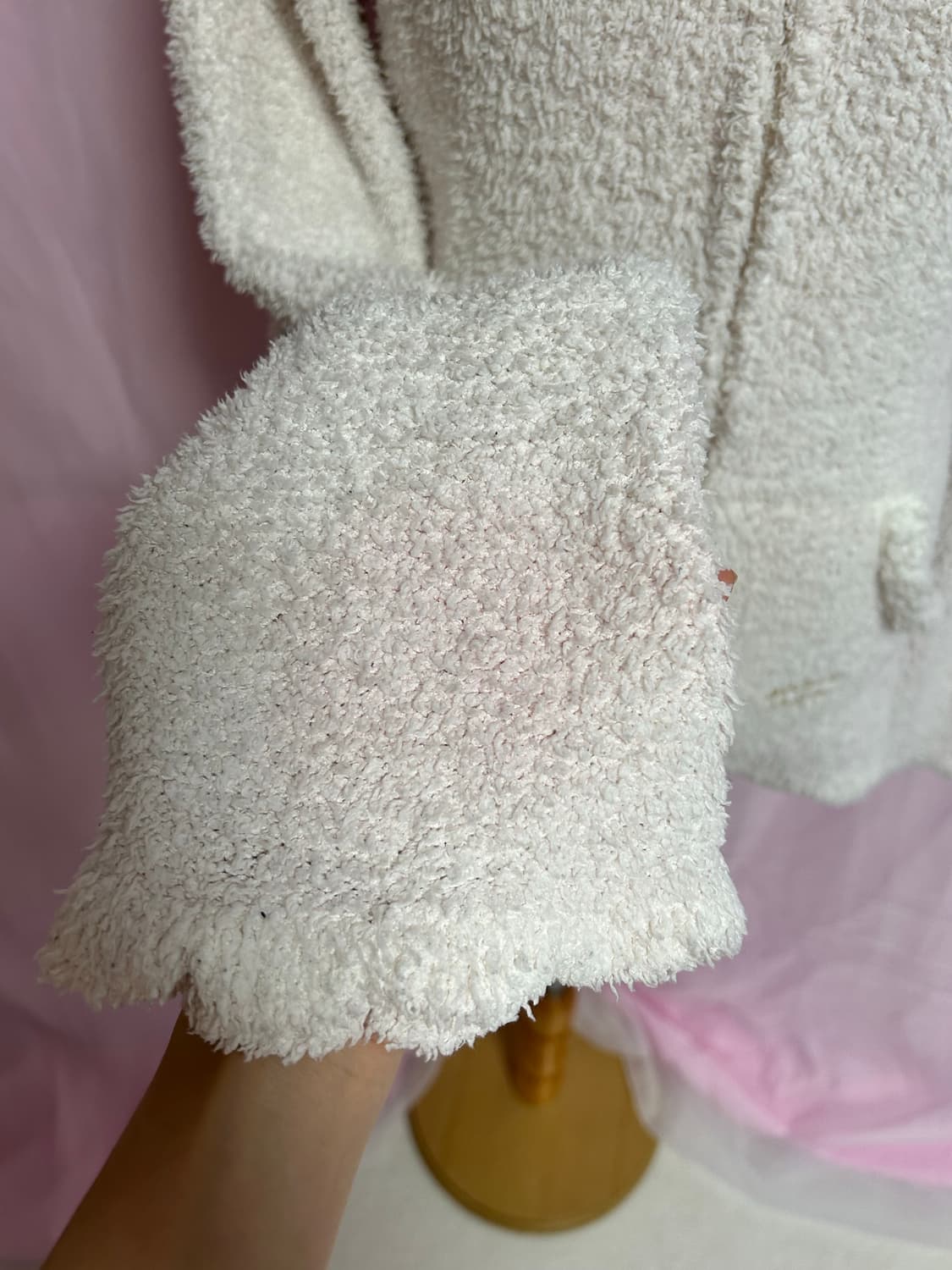 빈티지 젤라또피케 물결 후드집업 룸웨어 상품이미지5