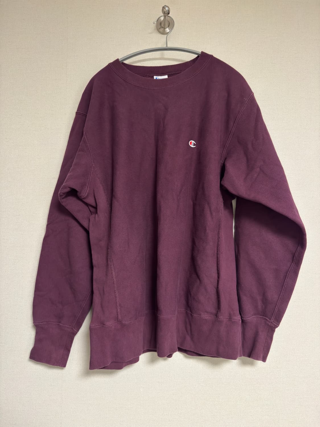 [XL] 챔피온 리버스위브 블루택 기모 스웨트셔츠 Dark Purple 상품이미지1