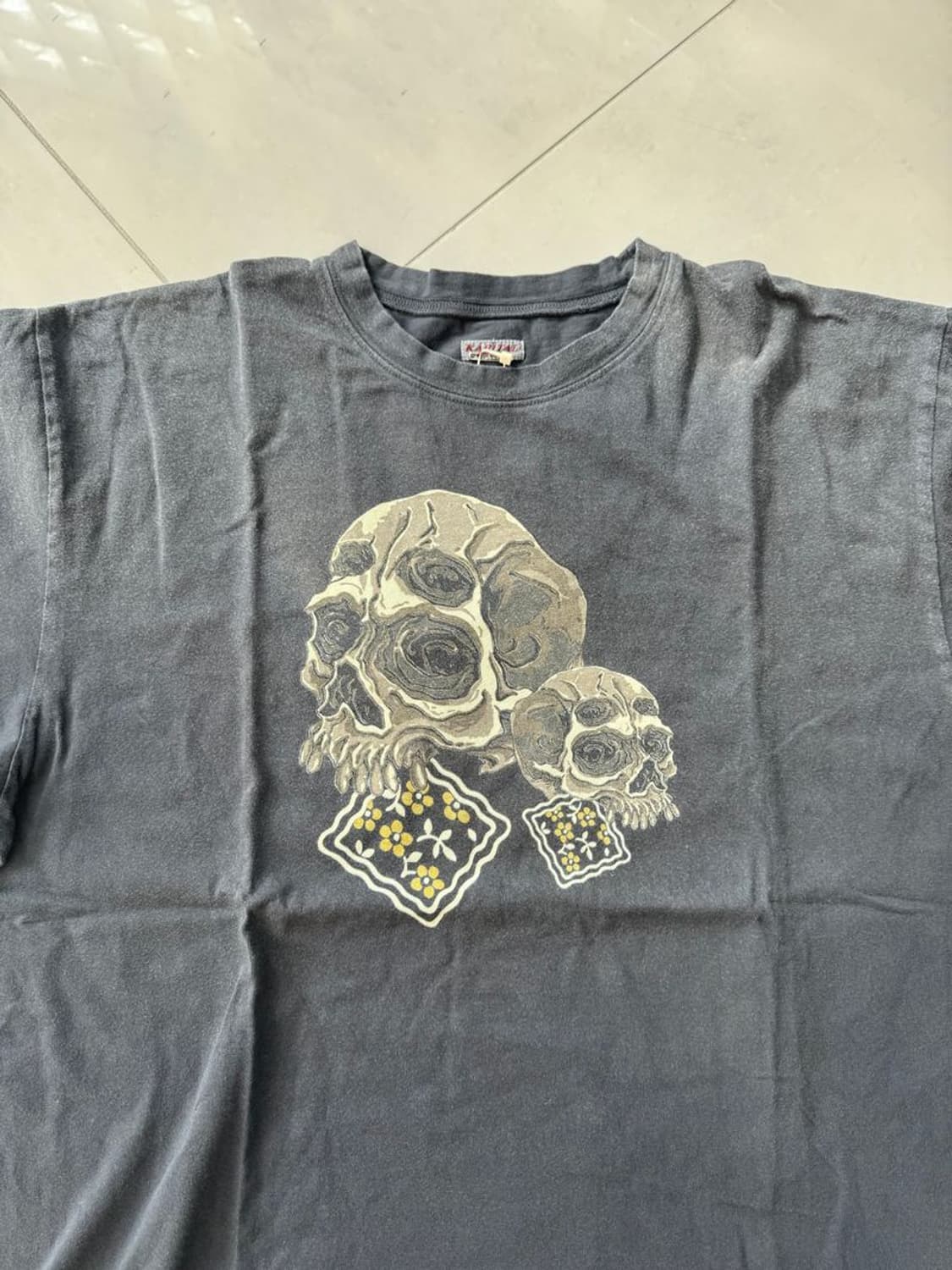 PECKISH RAIN SKULL CREW TEE 스컬 크루 티셔츠 상품이미지3