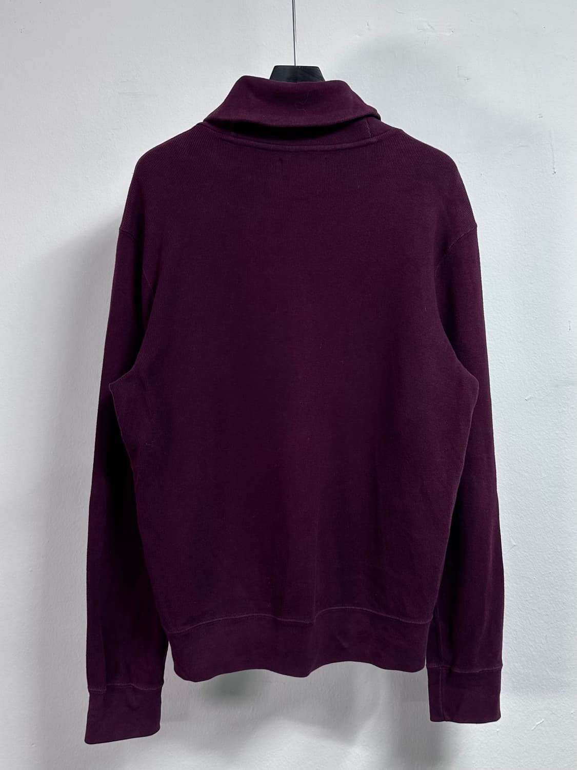 폴로 랄프로렌 버건디 숄카라 맨투맨 (on.399) 상품이미지3