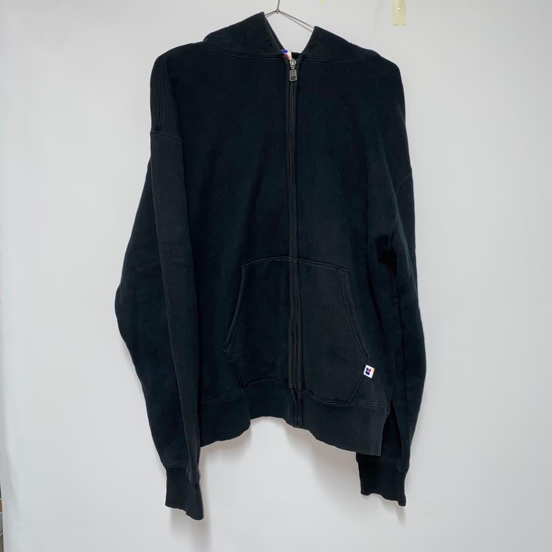 90년대 미제 러셀 에슬레틱 후드집업 후디 블랙  상품이미지3