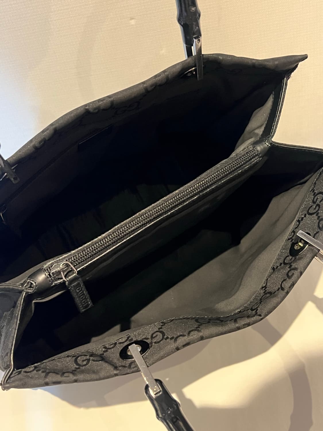 구찌 뱀부 GG 자가드 토트백 상품이미지8