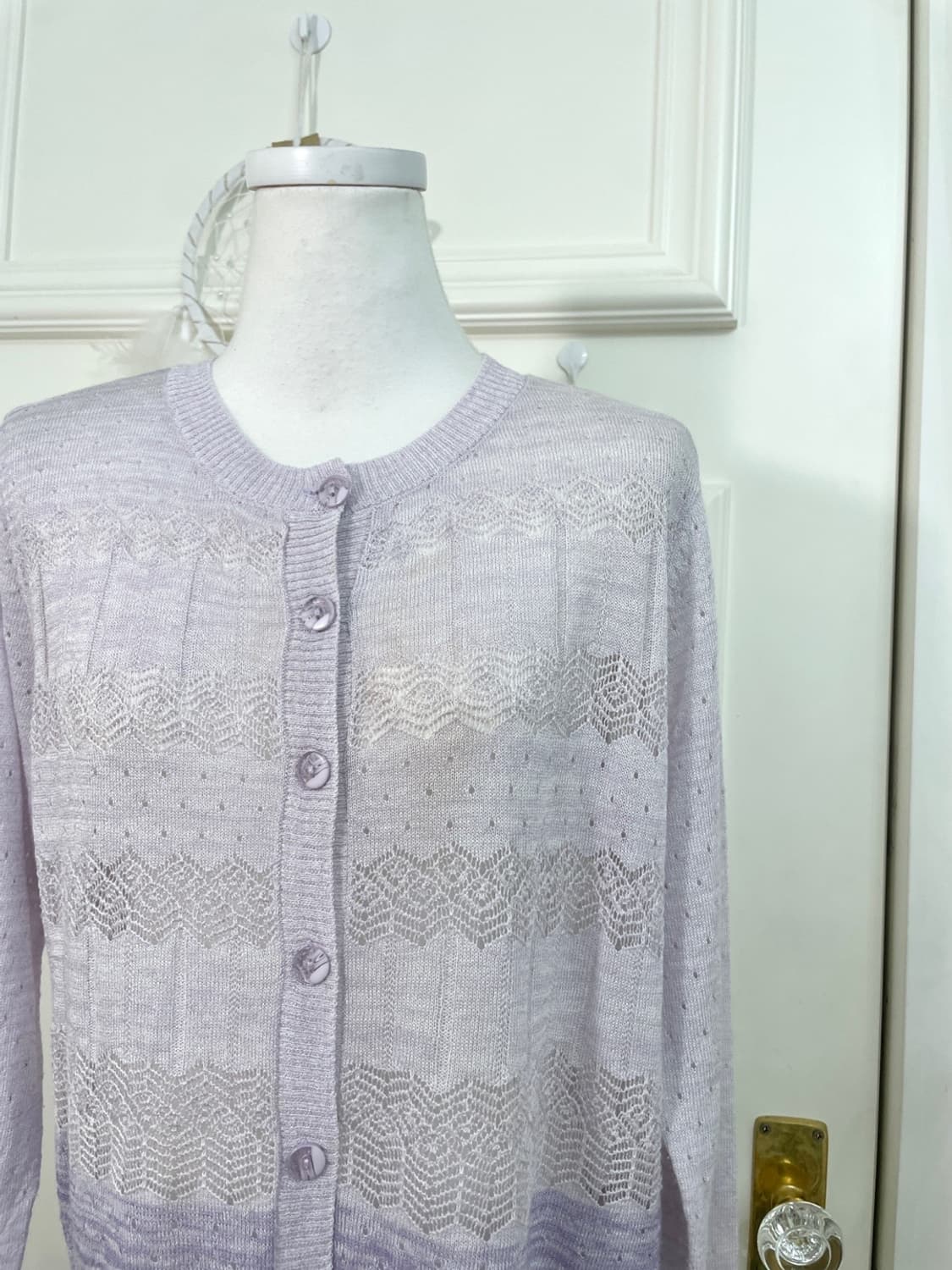 lavender gradation crochet cardigan 상품이미지6