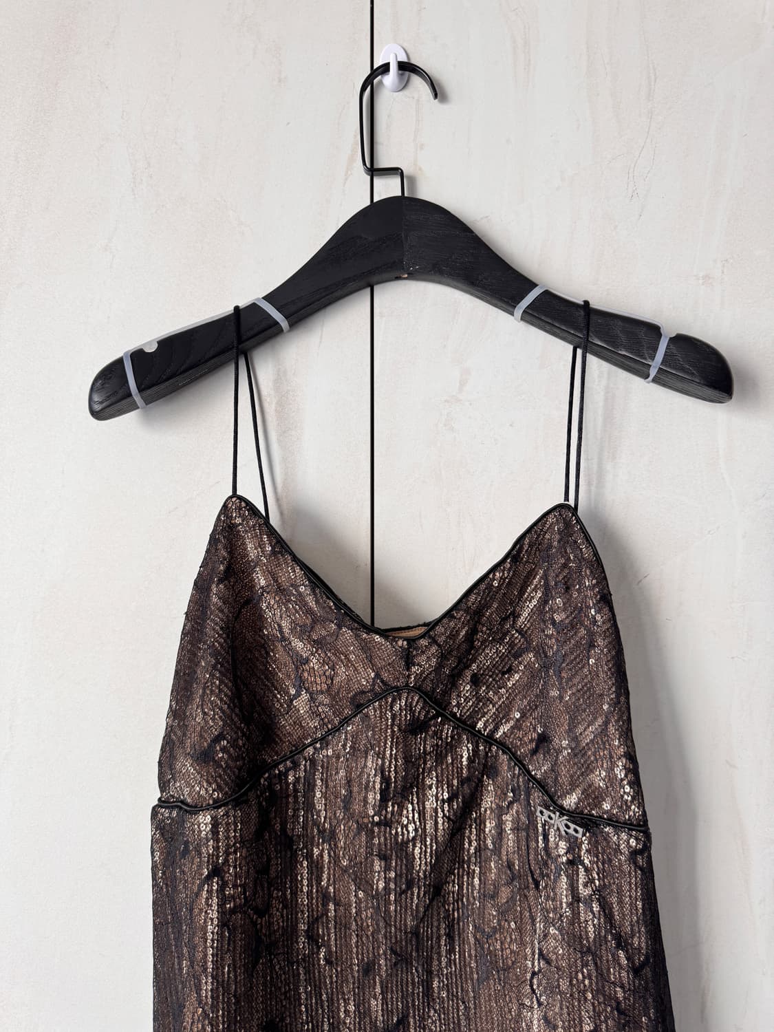 텍있는새상품 이태리 브랜드 Koralline 끈나시 원피스 XS(44,5 상품이미지7