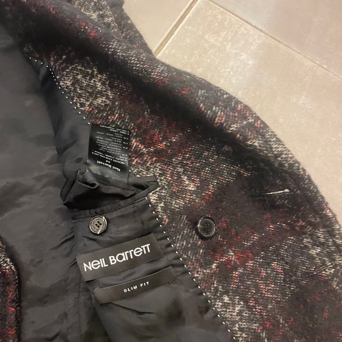 닐바렛 더블 울 자켓 상품이미지5