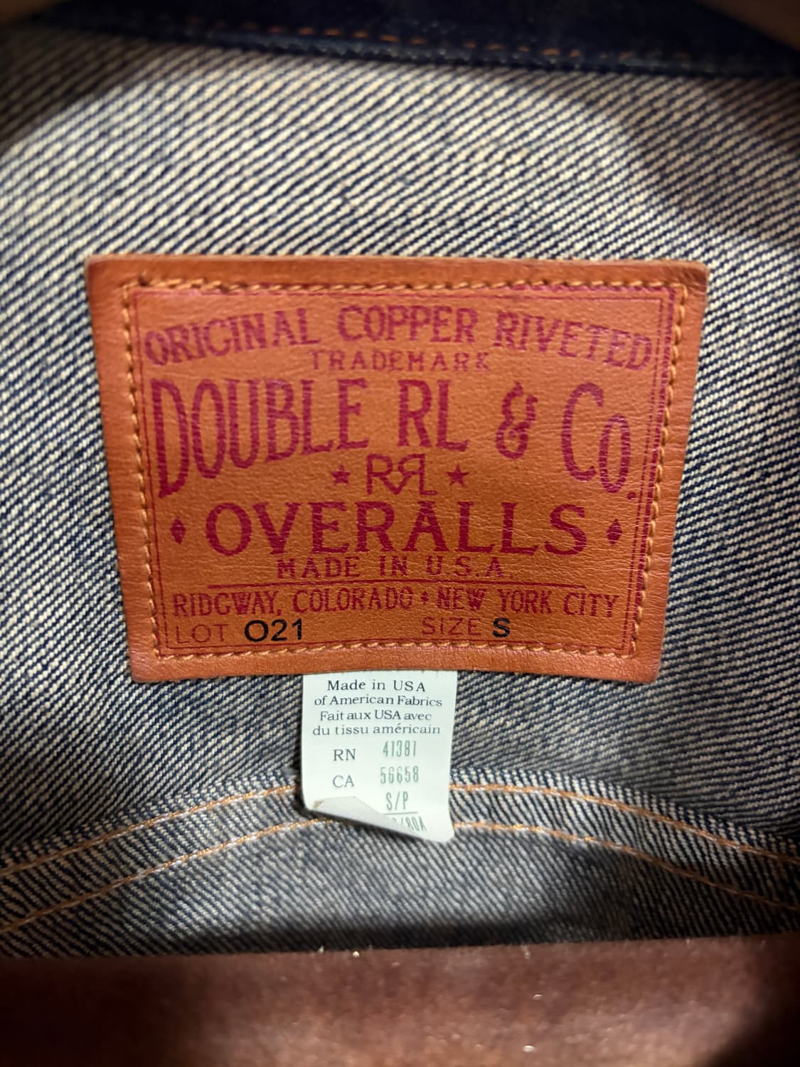 (S, 100) RRL 웨스트뷰 2세대 데님 자켓 청자켓 더블알엘  상품이미지4