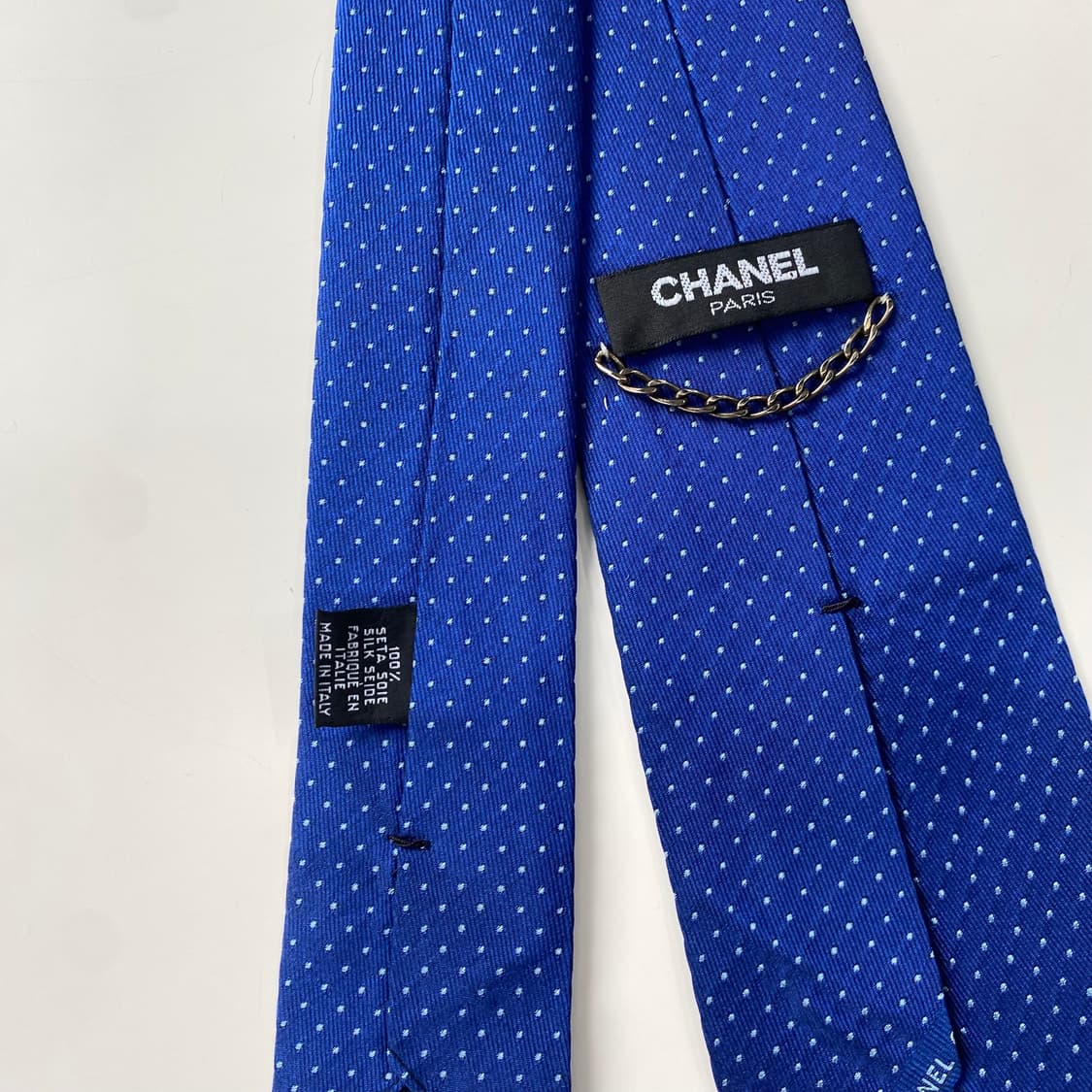 샤넬(CHANEL) 영문로고 명품 정품 넥타이 상품이미지5