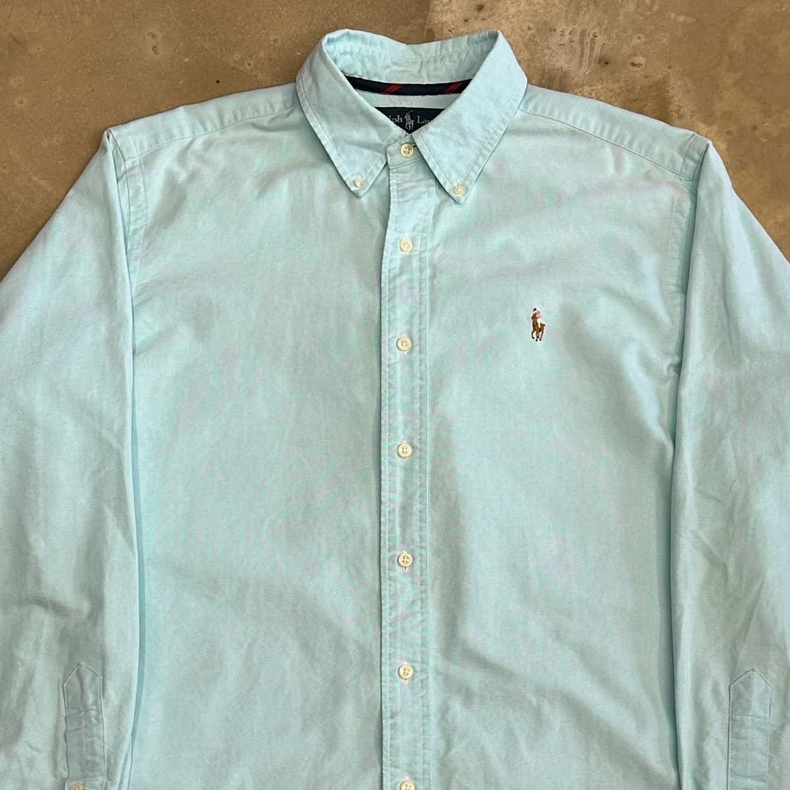 L 폴로랄프로렌 클래식핏 민트 코튼 셔츠 상품이미지1