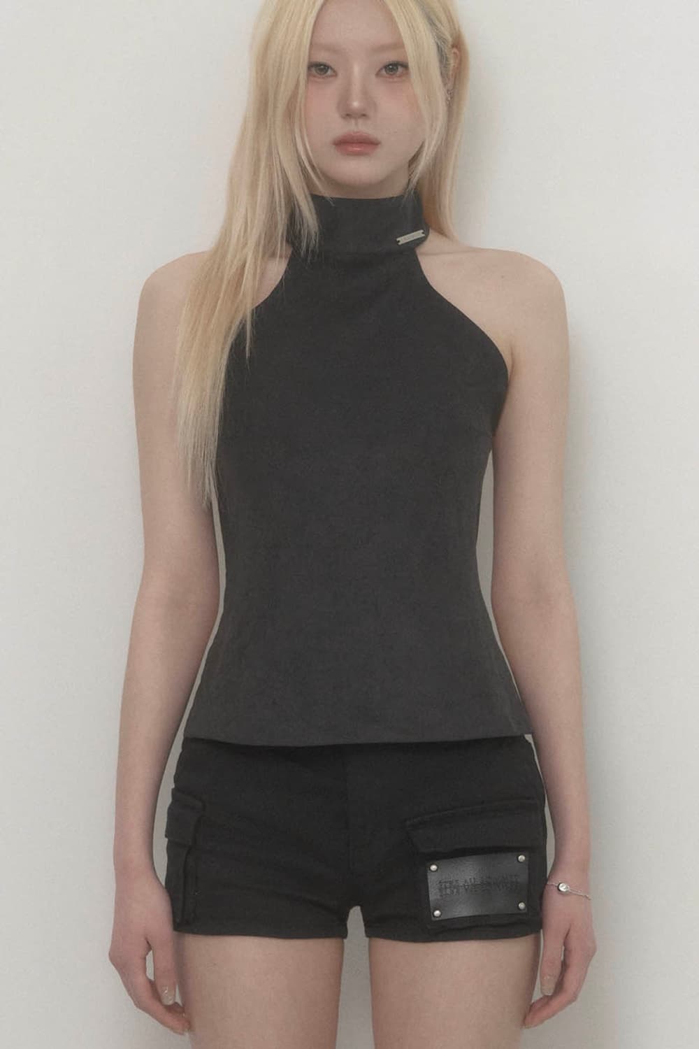 에트오소메 Back Big-belt Halter Top 새상품 상품이미지1