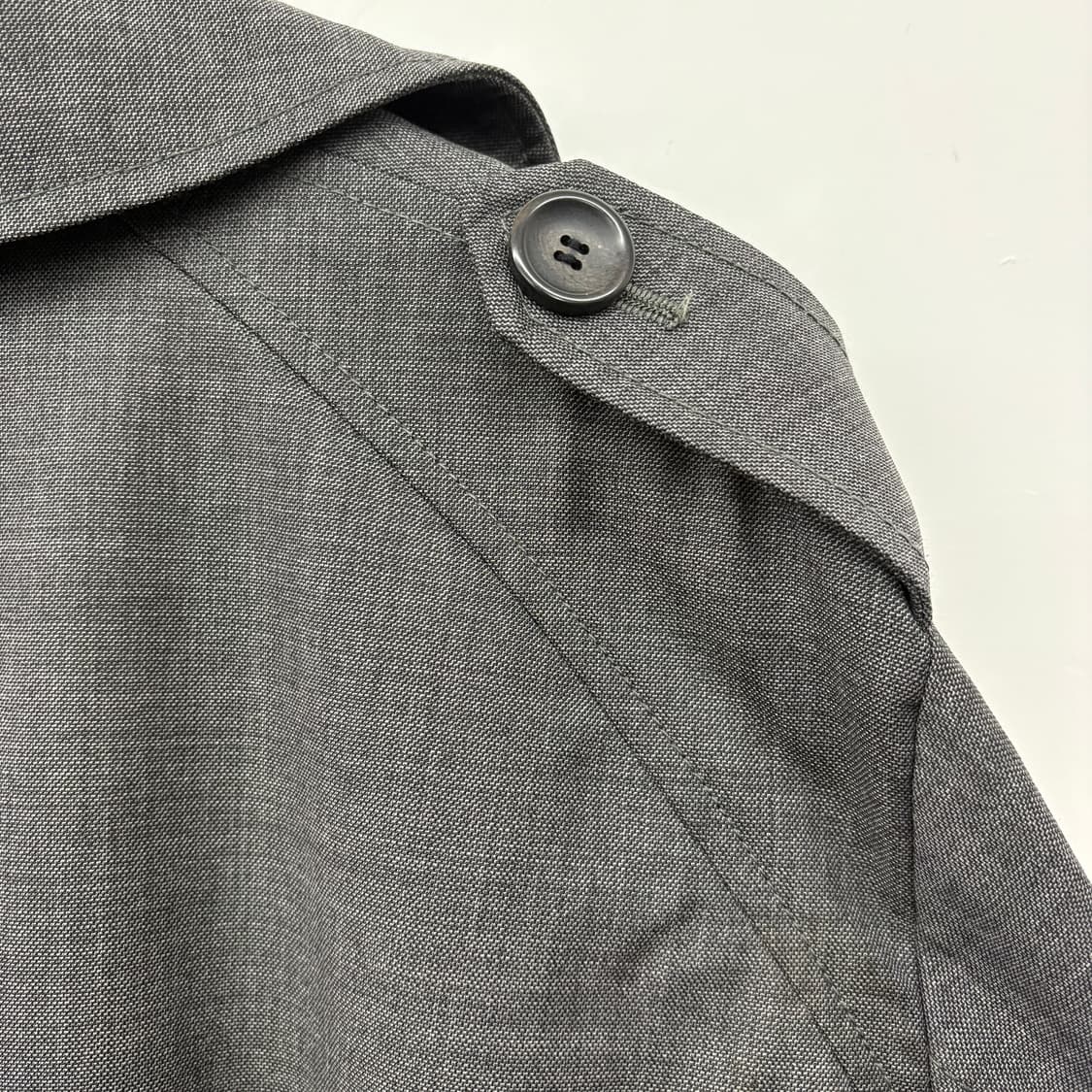 아르마니 차콜 더블 버튼 트렌치 코트 여/M 상품이미지7