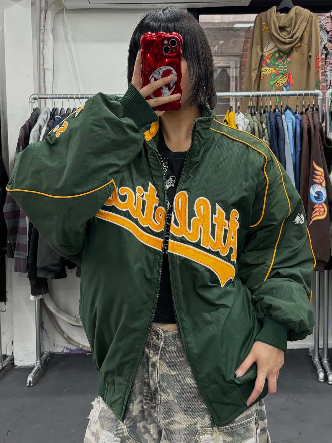 마제스틱 오클랜드 애슬레틱스 스타디움 자켓 상품이미지4