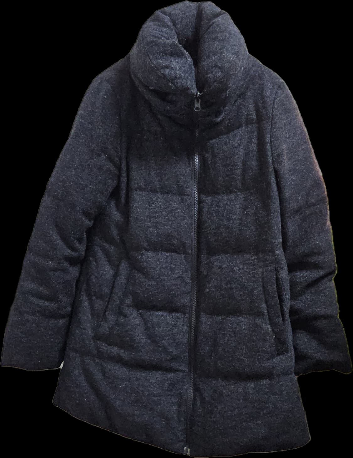 모리걸 체크 목폴라 빈티지 패딩 상품이미지2