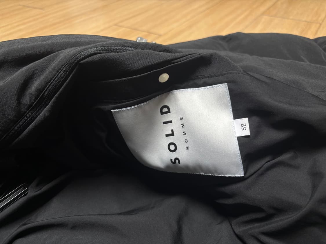 솔리드 옴므 후드 탈부탁 가능 구스패딩 52사이즈 상품이미지4