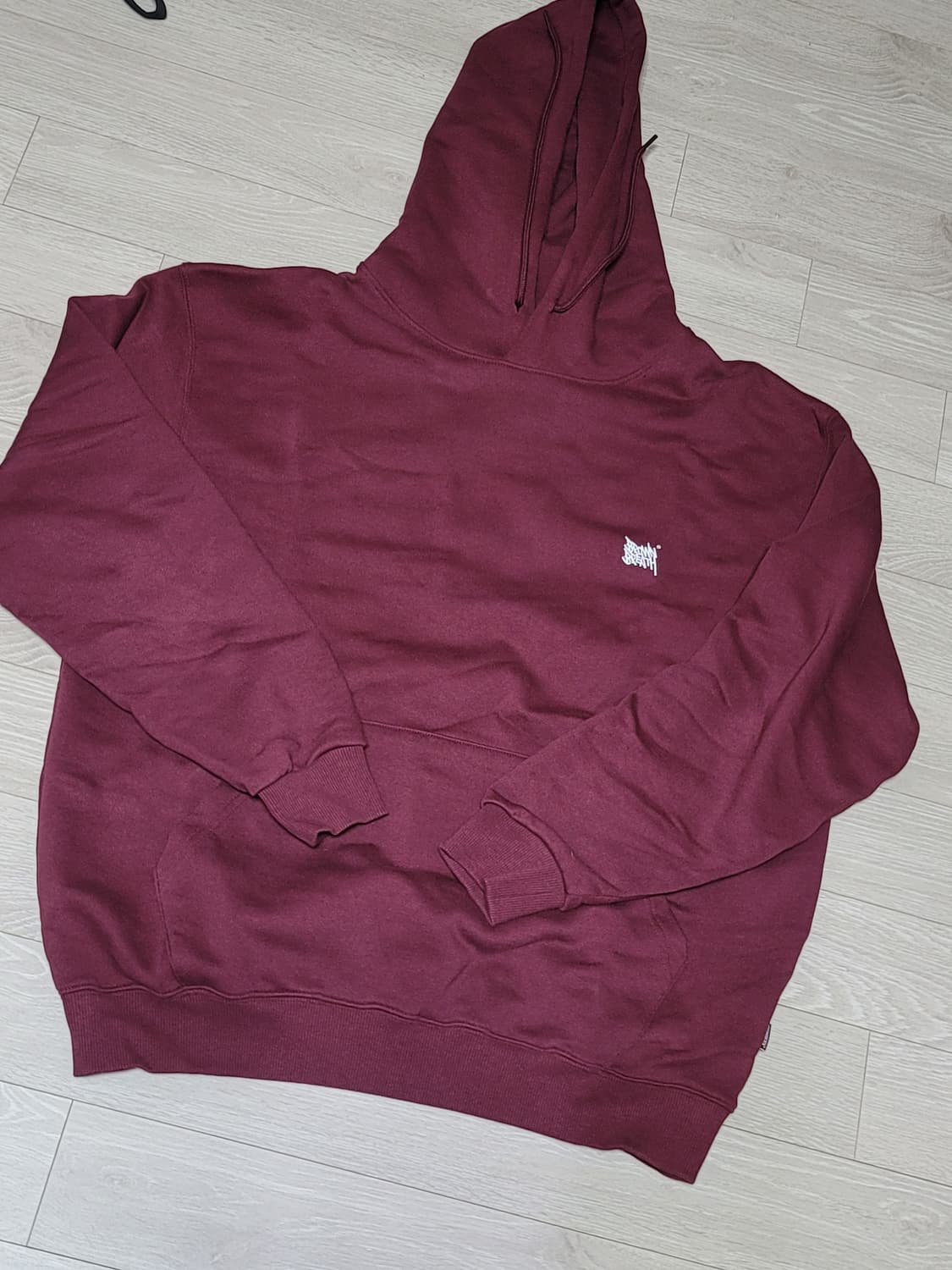 Brown breath 브라운브레스 버건디 후드티 상품이미지1
