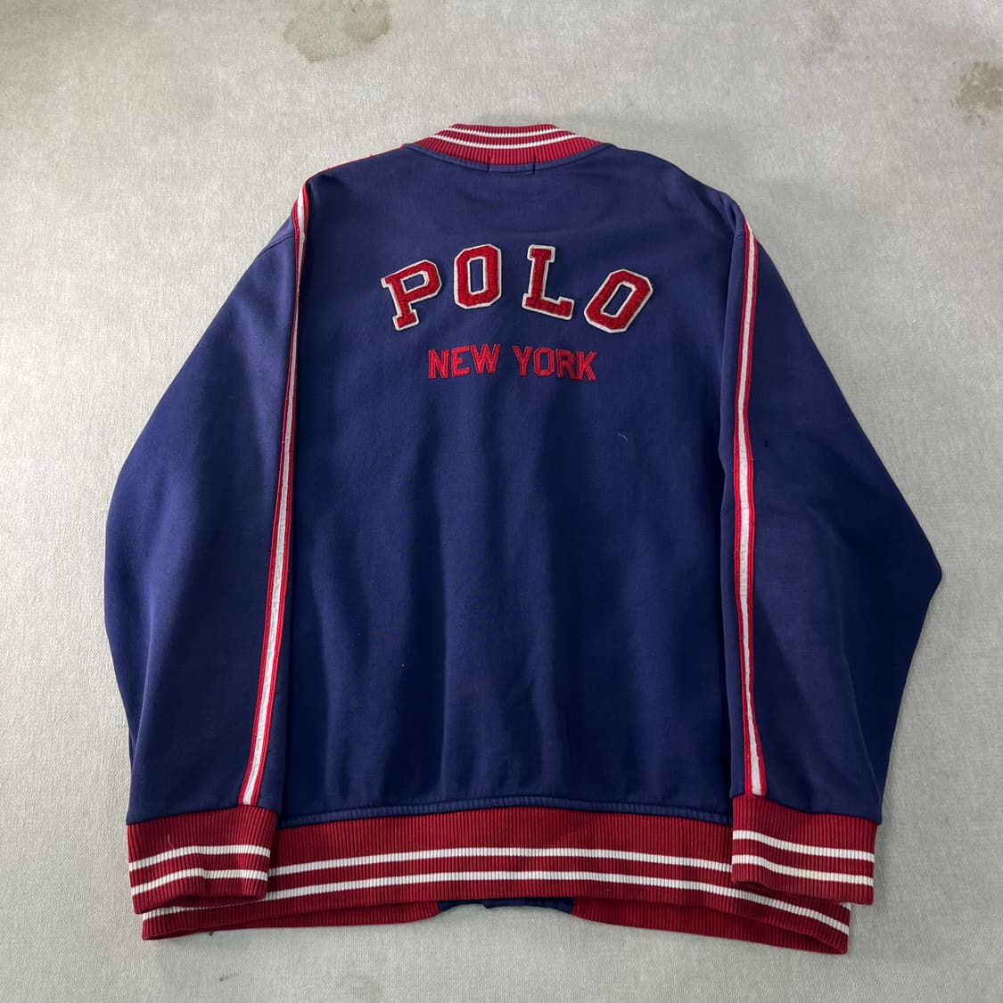 110 폴로랄프로렌 P로고 코튼 에이징 바시티 자켓 상품이미지2