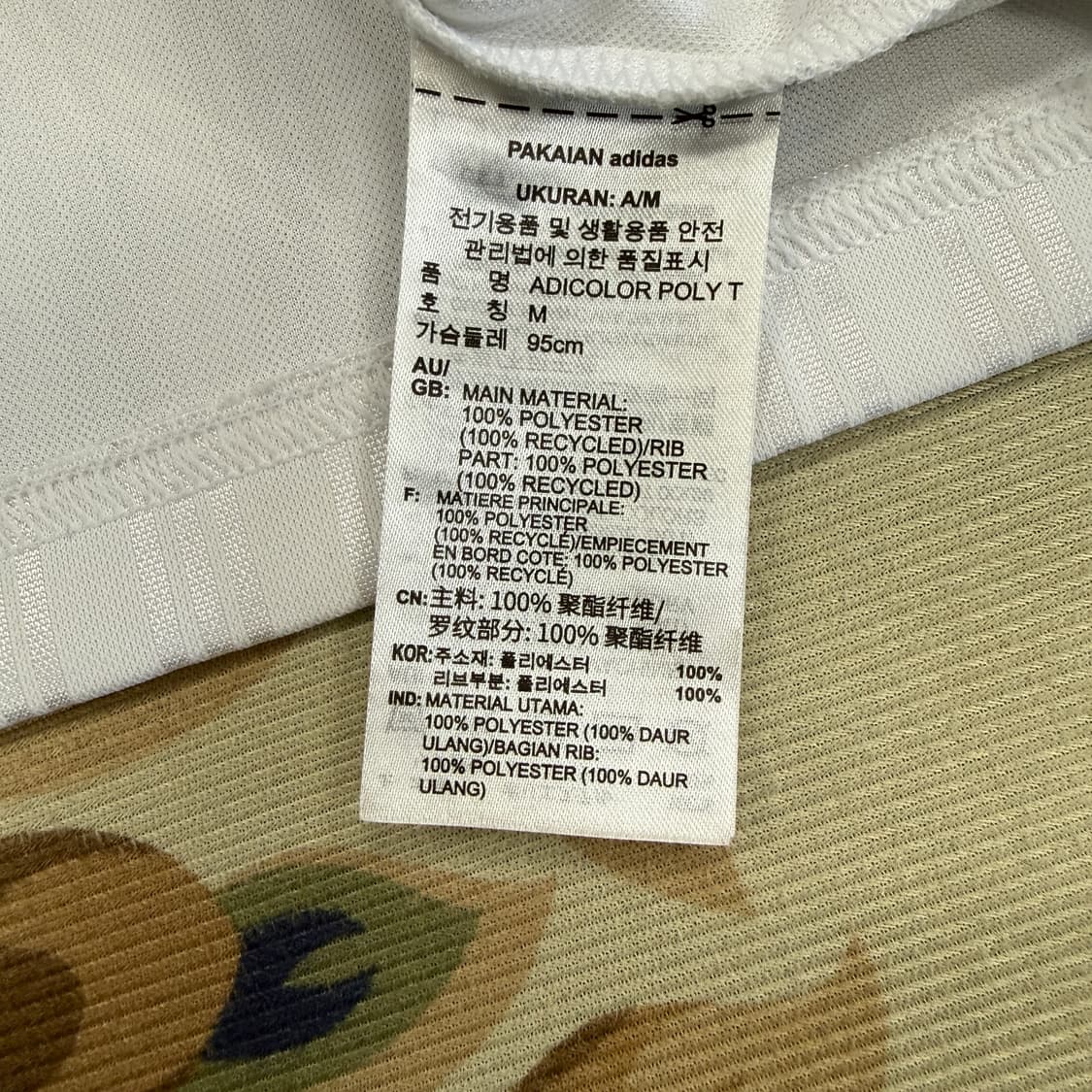 (M)아디다스 adidas 아디컬러 반팔티셔츠(화이트) 상품이미지3