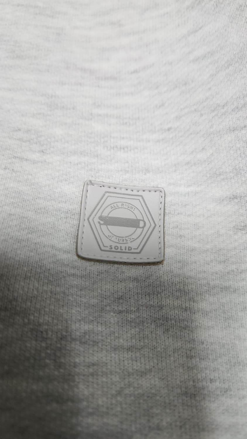 솔리드옴므 백로고 그레이 후디 48 오버핏 상품이미지6