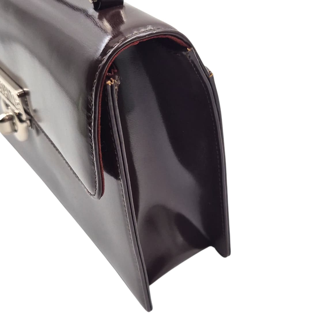 90s 모스키노 에나멜 레더 하트 버클 핸드백 상품이미지7