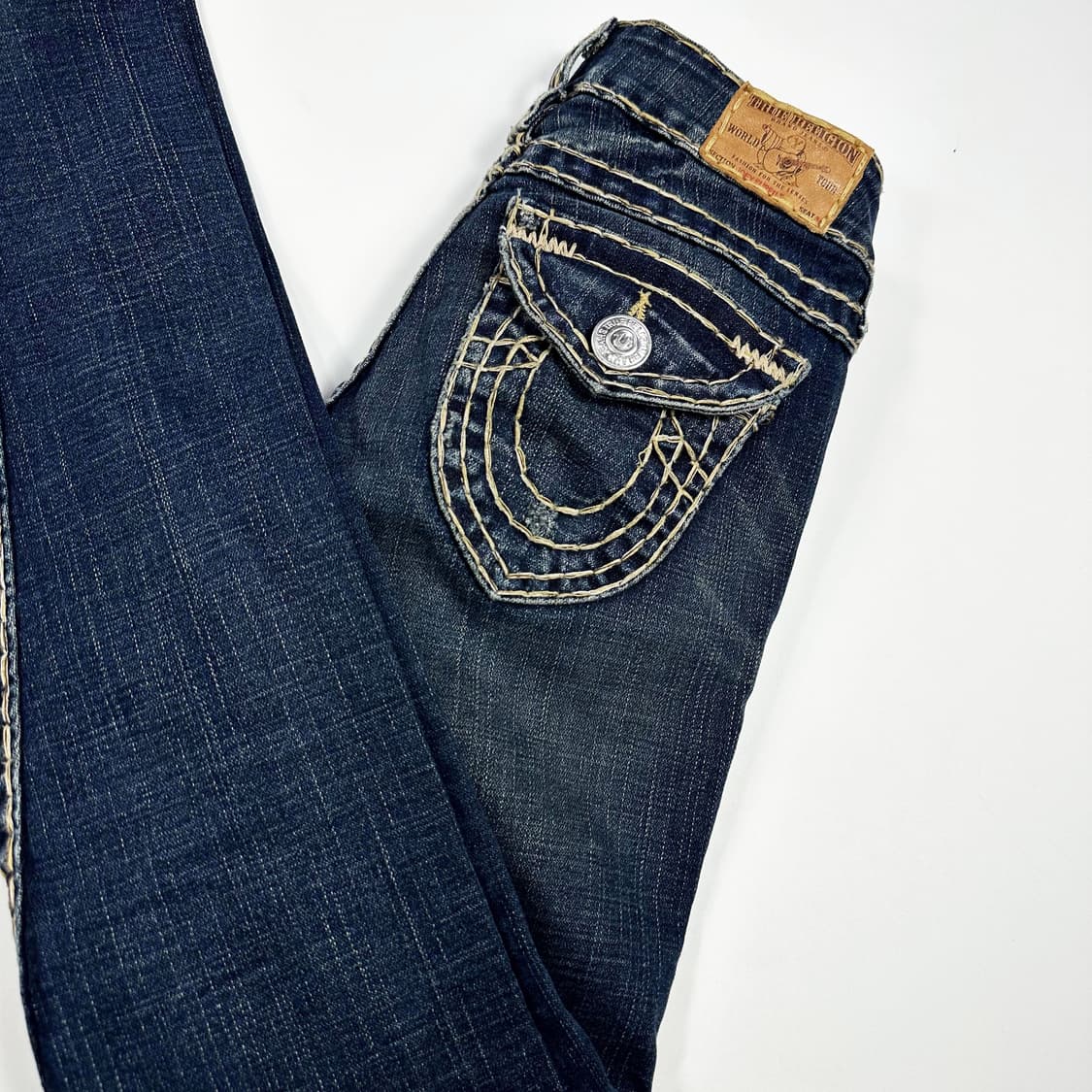 트루릴리전 USA 로우라이즈 부츠컷 데님 팬츠 (24인치) 상품이미지1