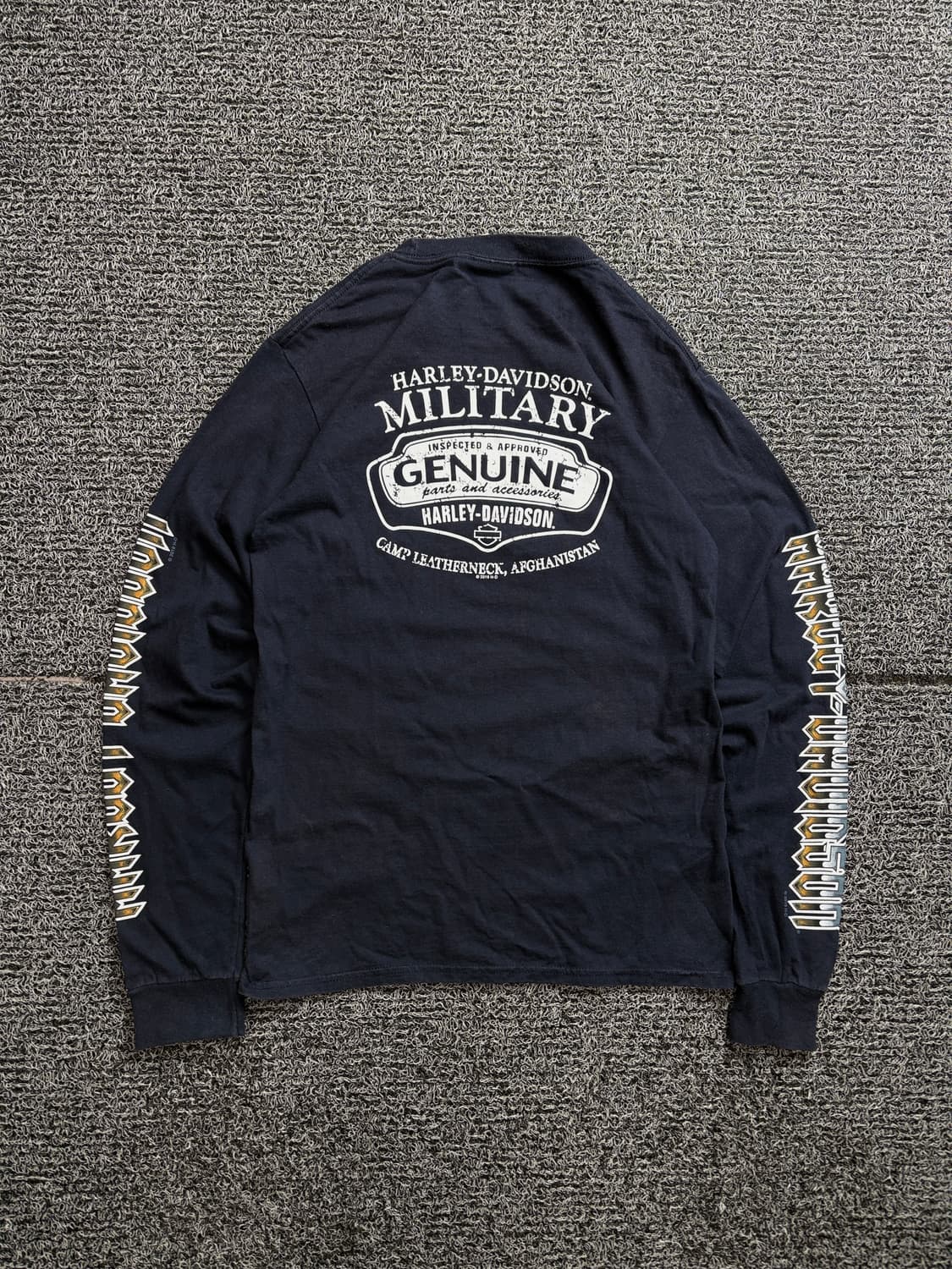 할리데이비슨 스컬 빅로고 사이드라인 롱슬리브 티셔츠 2187 상품이미지5