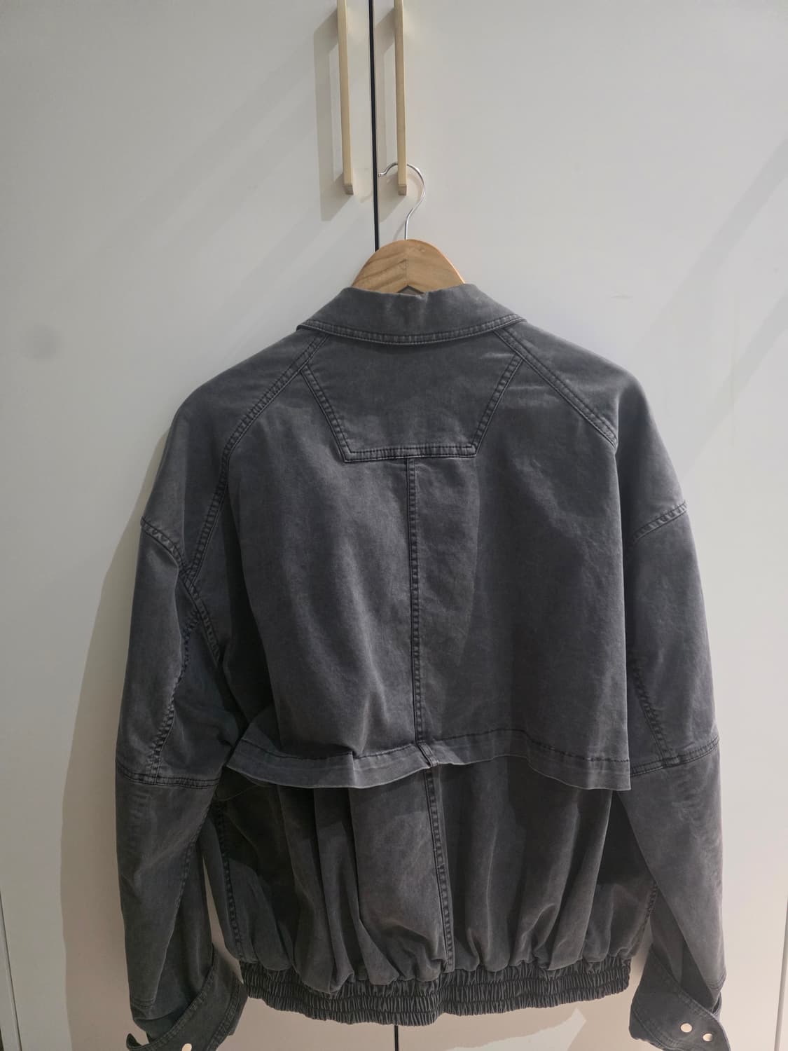 준지 21FW 크롭 블루종 그레이 [48] 상품이미지2