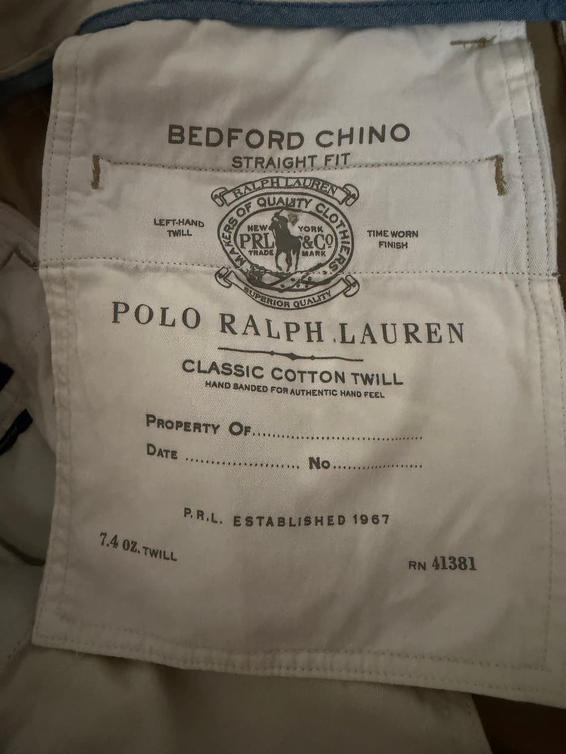 폴로 베드포드 치노 팬츠 국내 매장판 상품이미지5