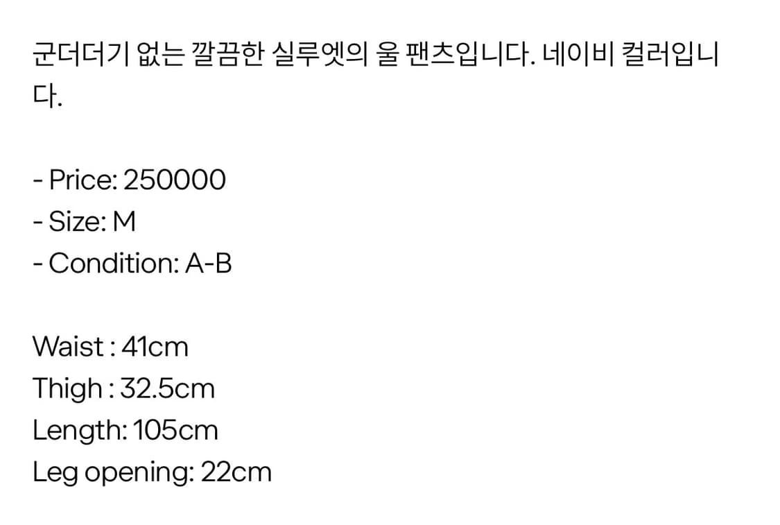 꼼데가르송 옴므 울 팬츠 상품이미지5