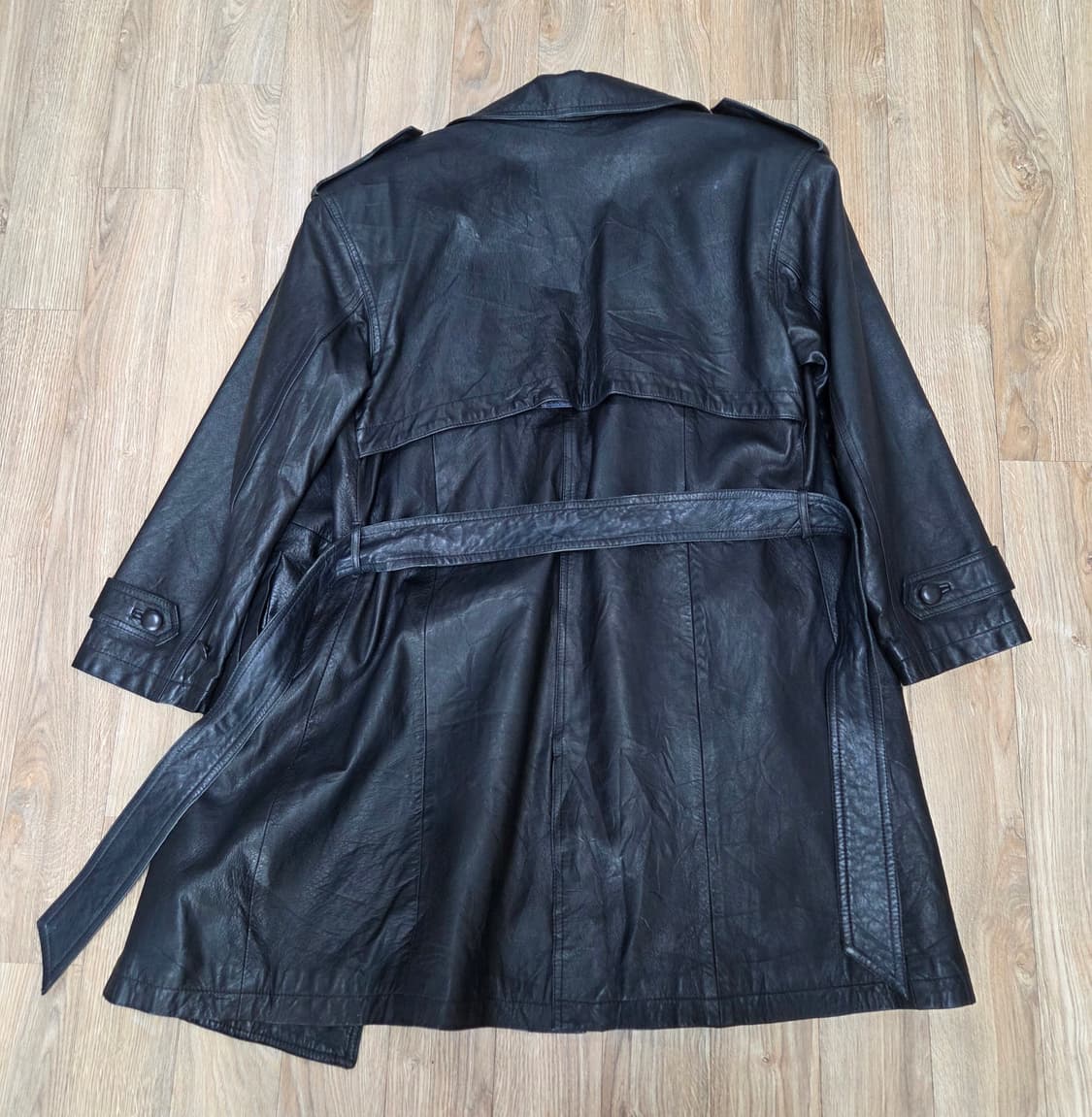 빈티지 레더 코트 상품이미지2