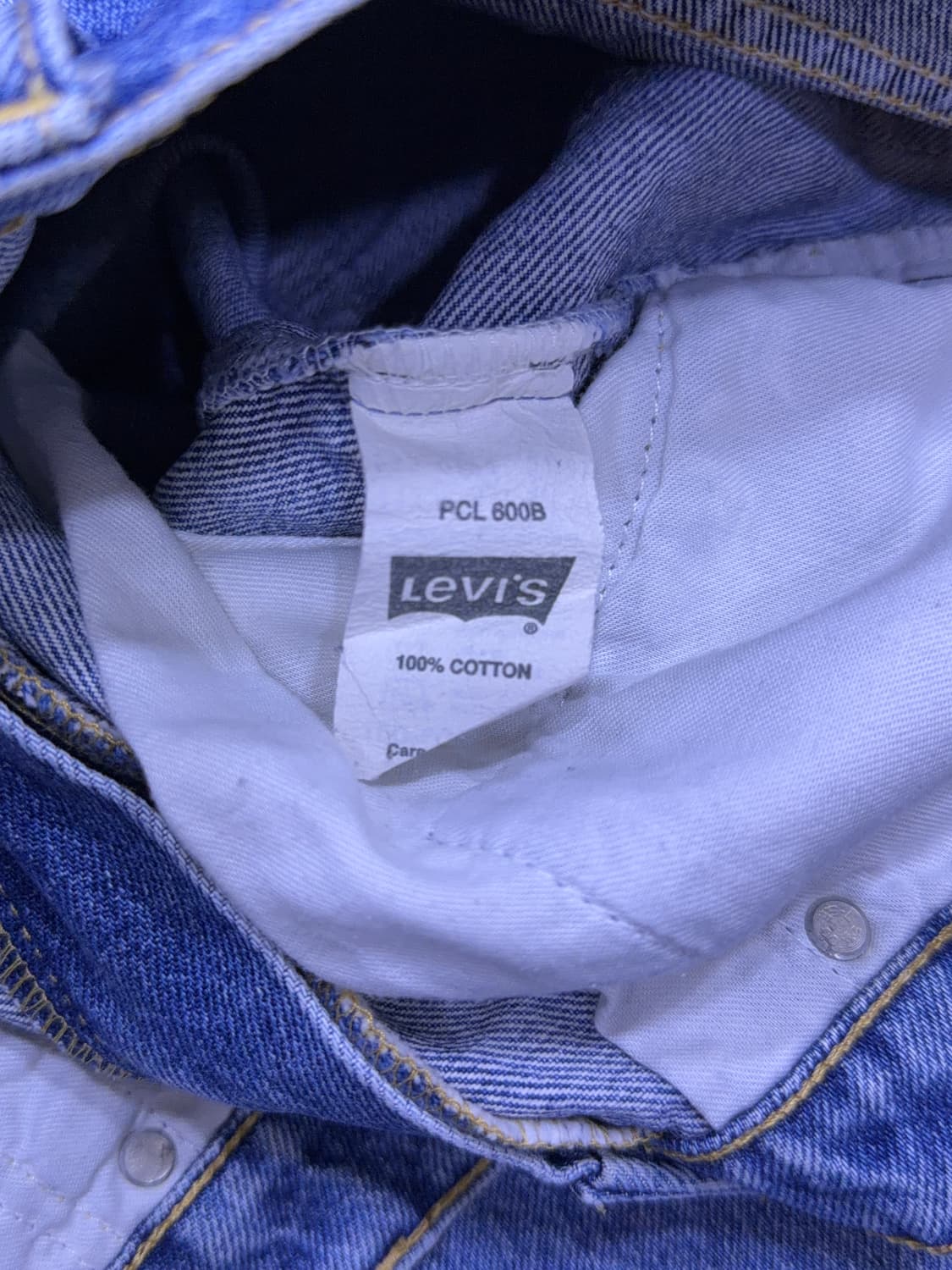 리바이스 535 스트레이트핏 00's 스톤워싱 데님팬츠 34 상품이미지8